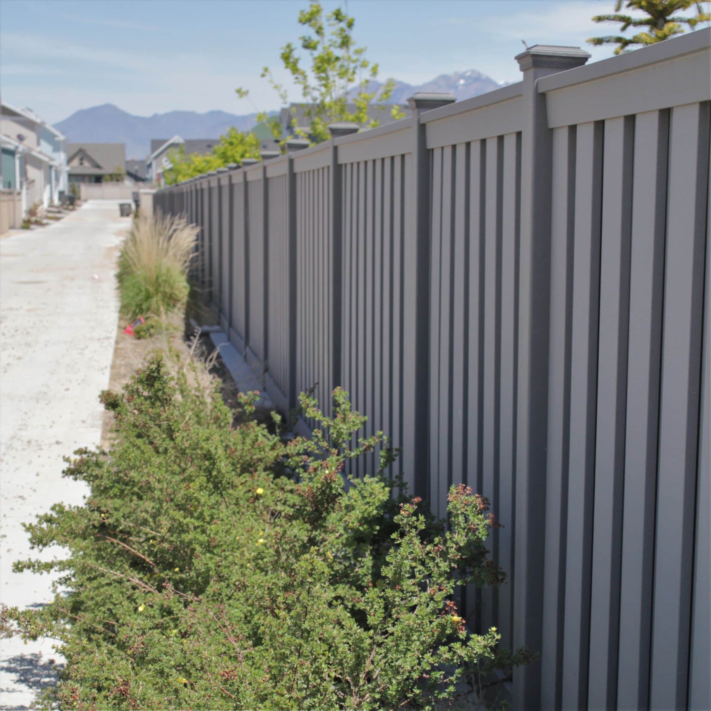 Trex Fencing 6-ft H x 8-ft W 5-Pack Winchester Grey Board-on-board Privacy Composite Fence Panel in the Composite Fence Panels department at Lowes