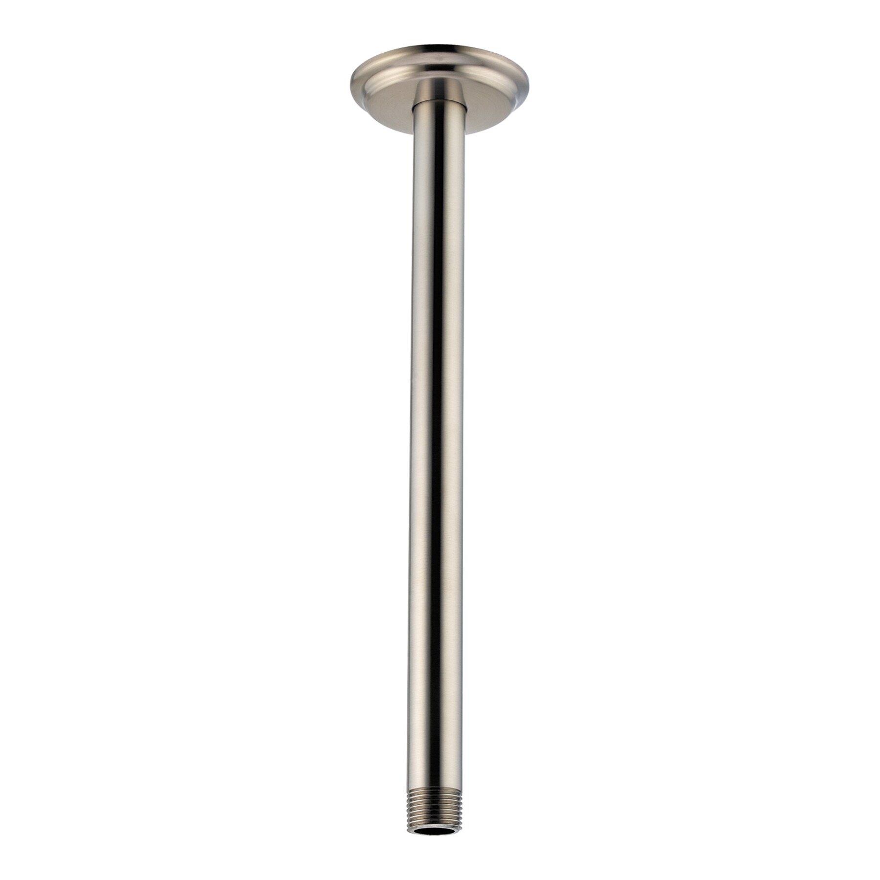 Pfister 015-12CK Brushed Nickel 12-Inches Universal Shower Shower arm and flange 0.5-Inches -ID