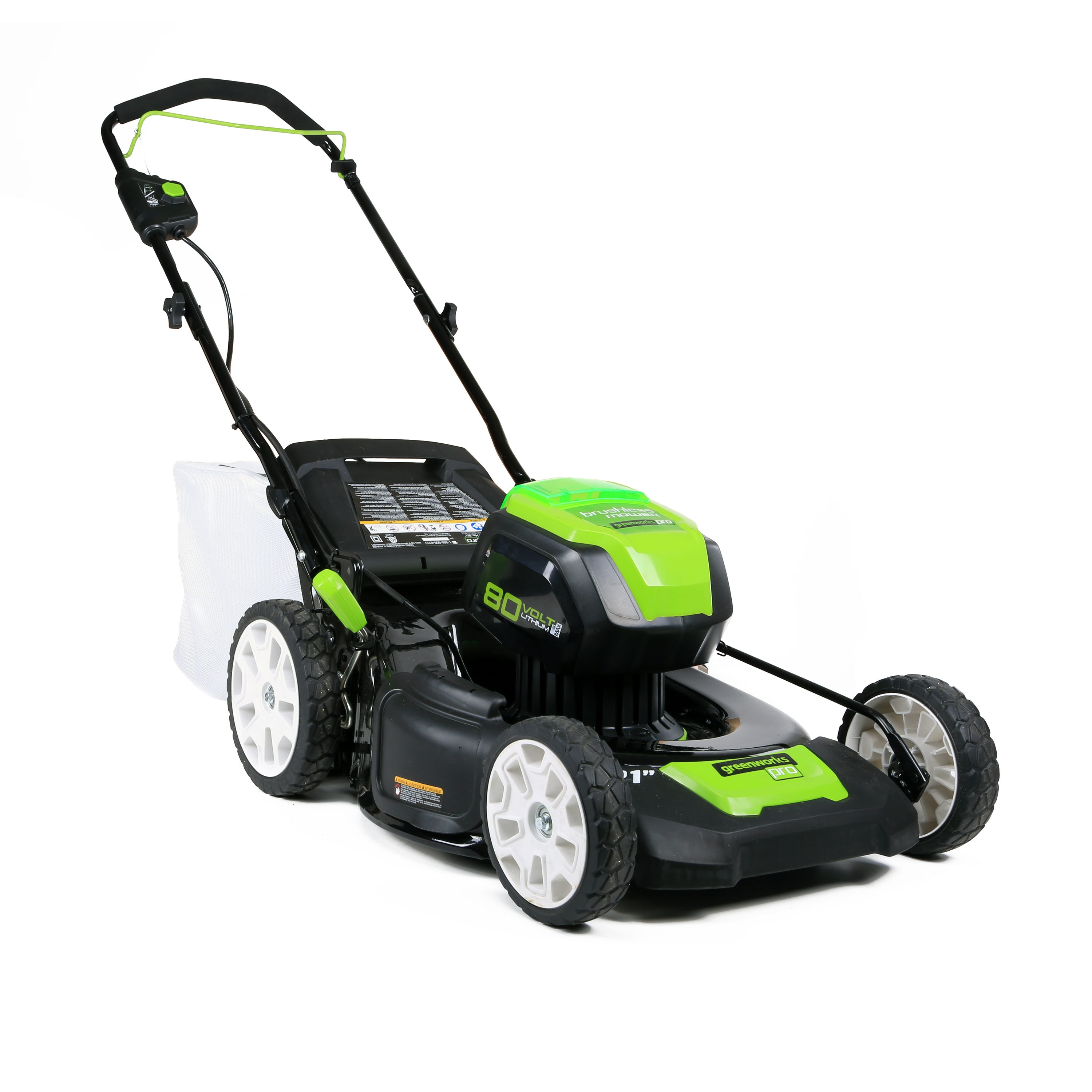 Greenworks 80-Volt Max Brushless 21-in Push Cordless Electric Lawn ...