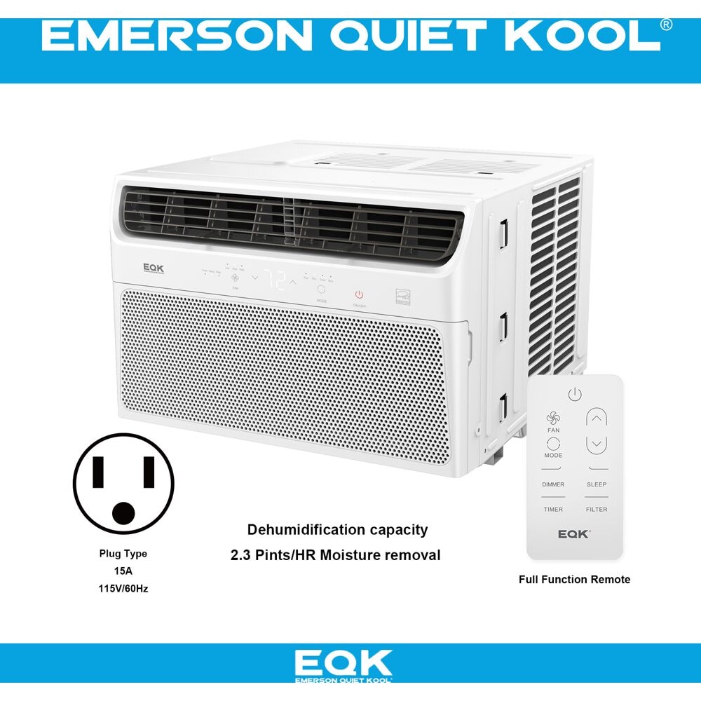 Emerson Quiet Kool 450sq ft Window Air Conditioner with Remote (115