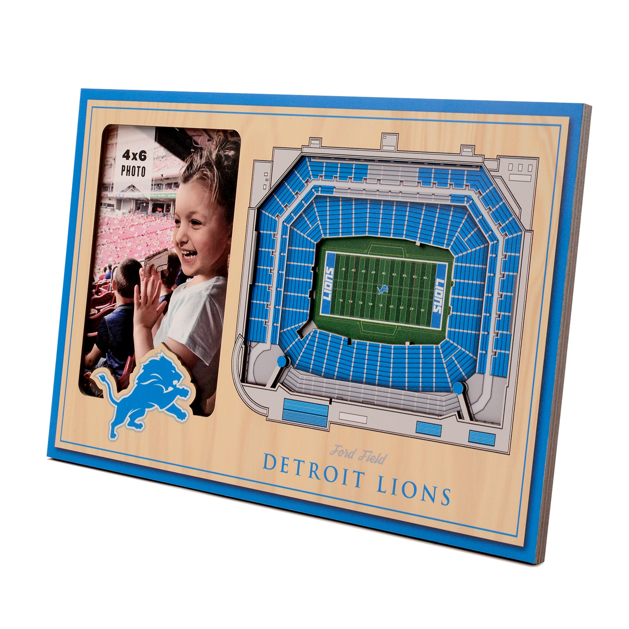 Detroit Lions 16'' Team Color Logo Cutout