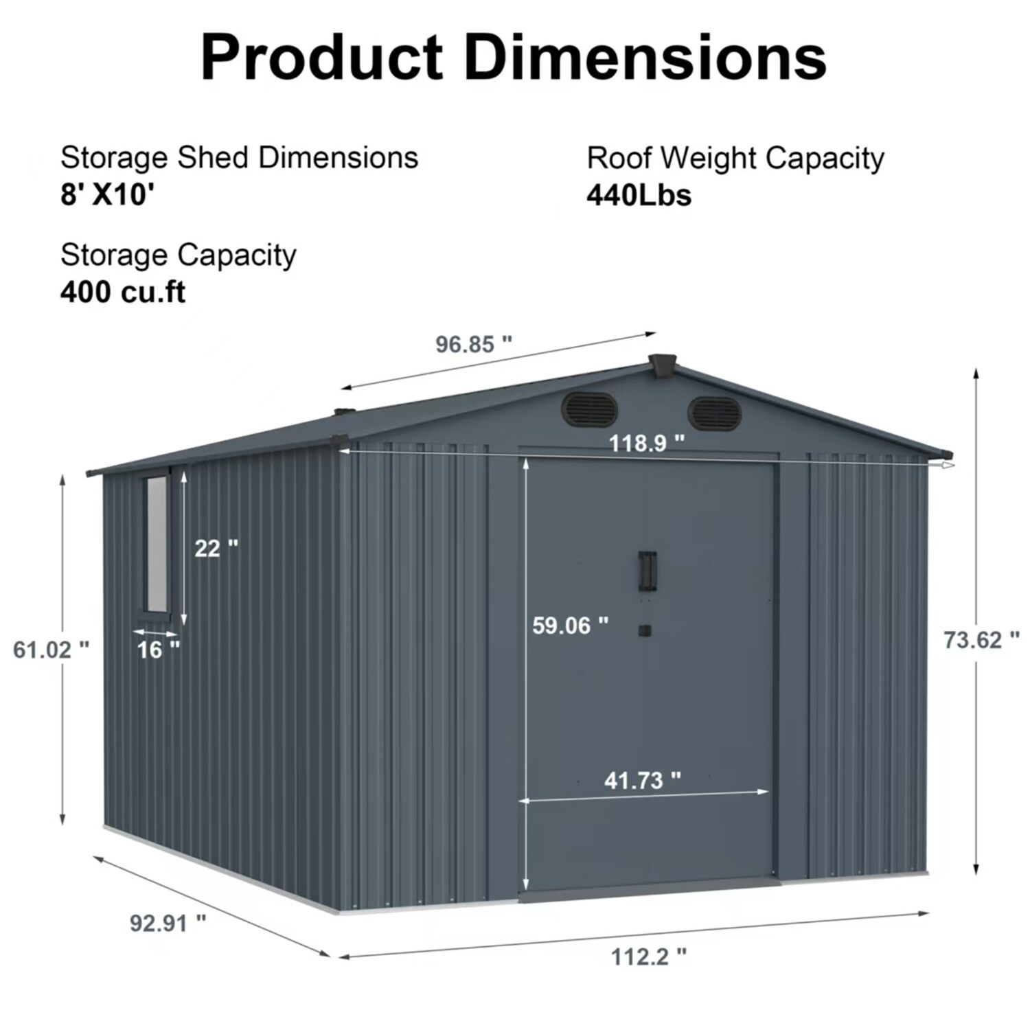 GZMR GZ-CA00019 Metal-Storage-Buildings-Sheds - View #11