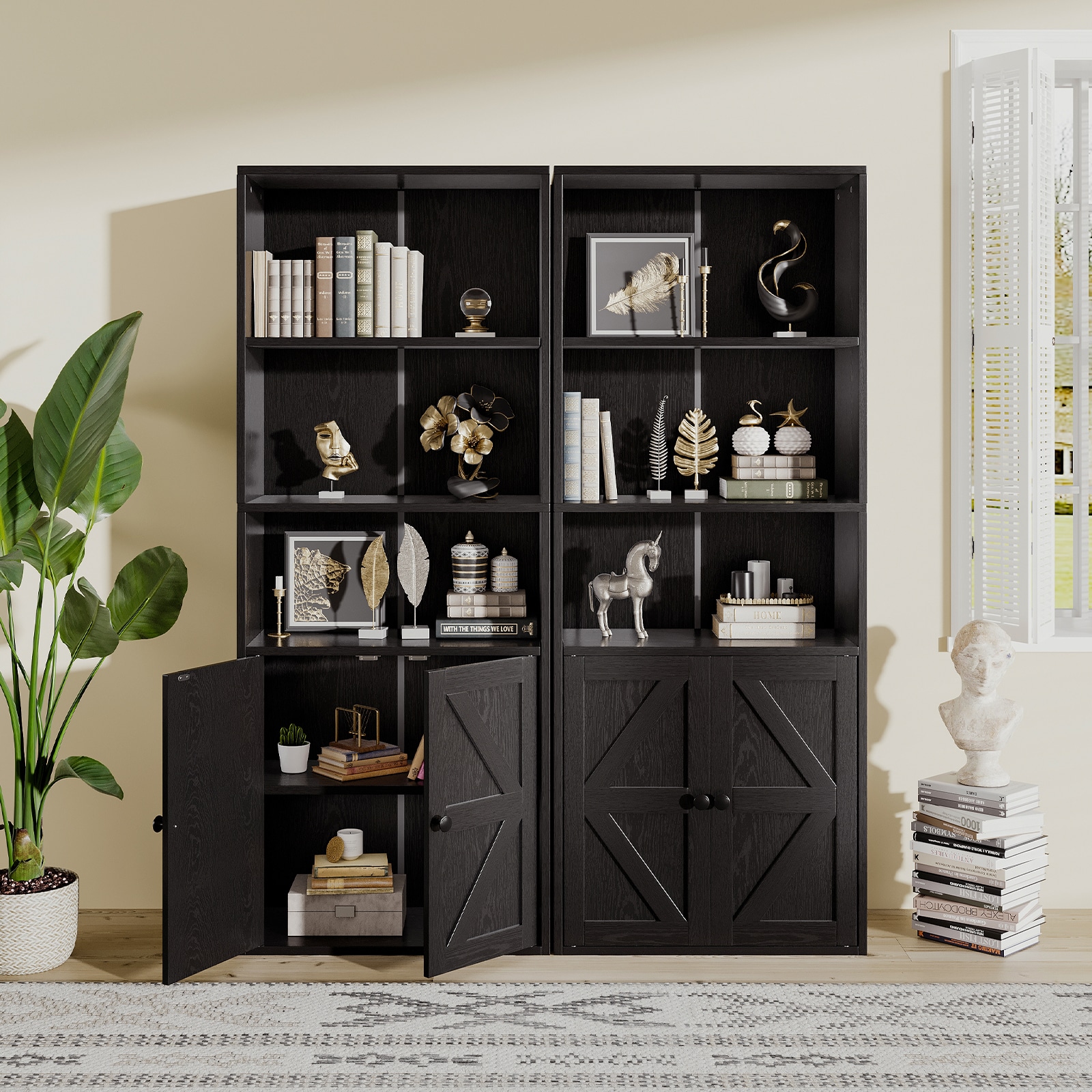 JEAREY JE-MHWKQC-WH-Q bookcases - View #3