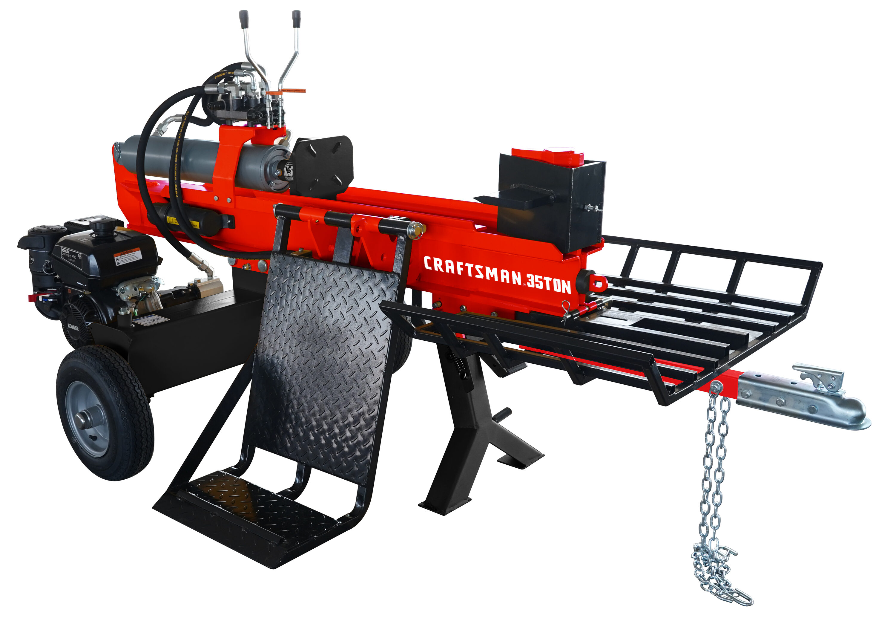 CRAFTSMAN CMXGLXT3500 35 -Ton 277-Cu. Centimeters Horizontal Gas Log Splitter with KOHLER Engine