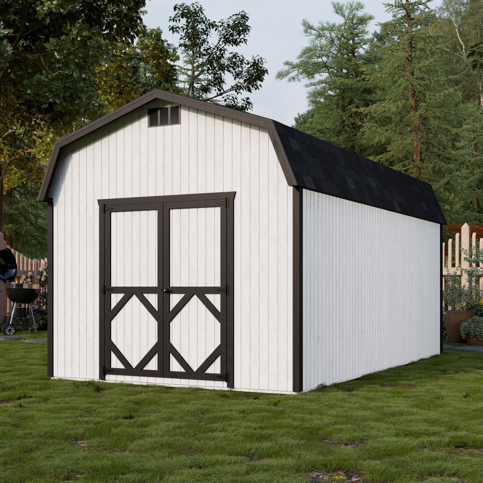 Little Cottage Co 10X18 CGB-6-PC-FK Wood-Storage-Buildings - View #2