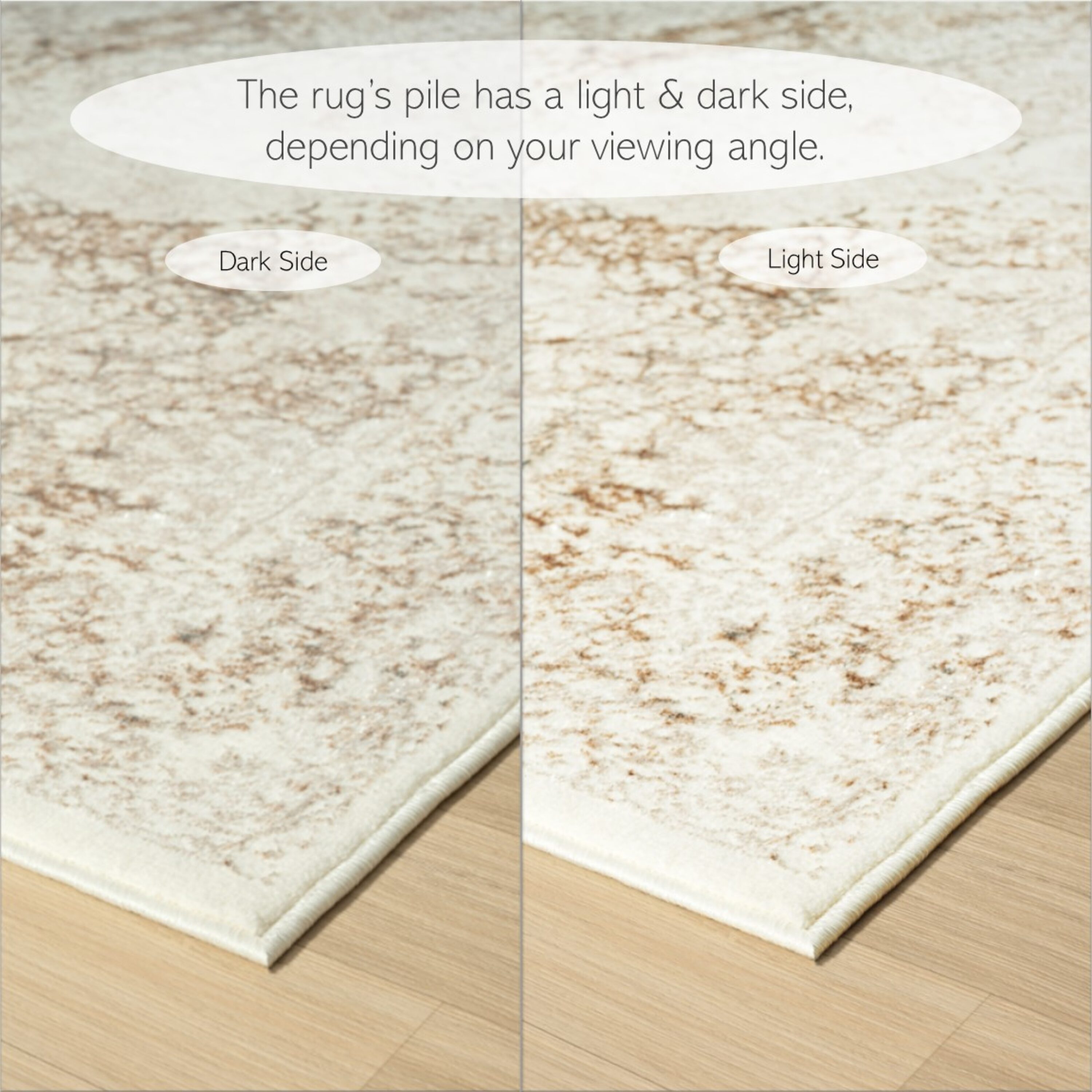 LR Home 3228A6184934J8 7 X 9 (ft) Beige/Cream/Brown Indoor Damask Area Rug