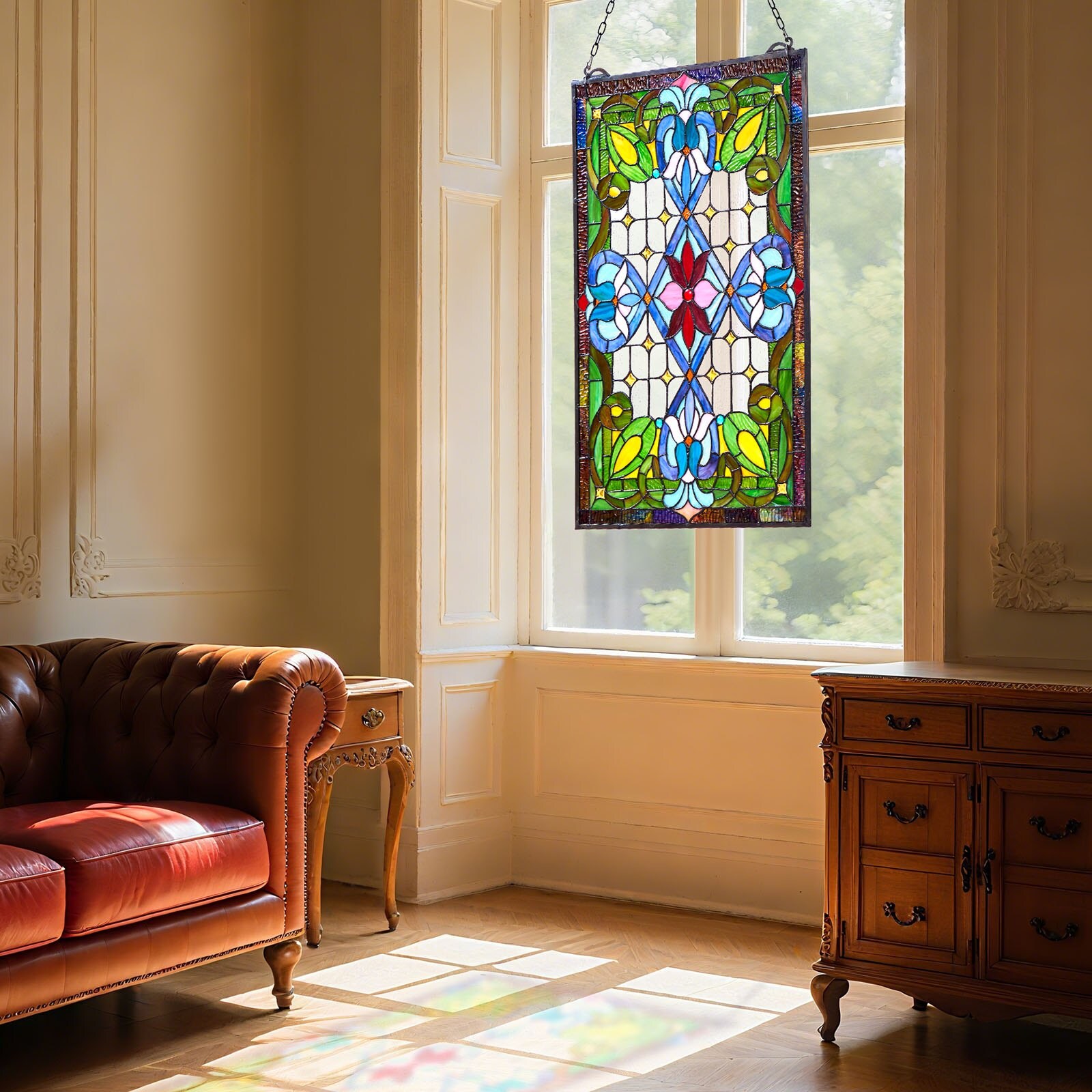 Mecale YAS-58682P Stained-Glass-Panels - View #2