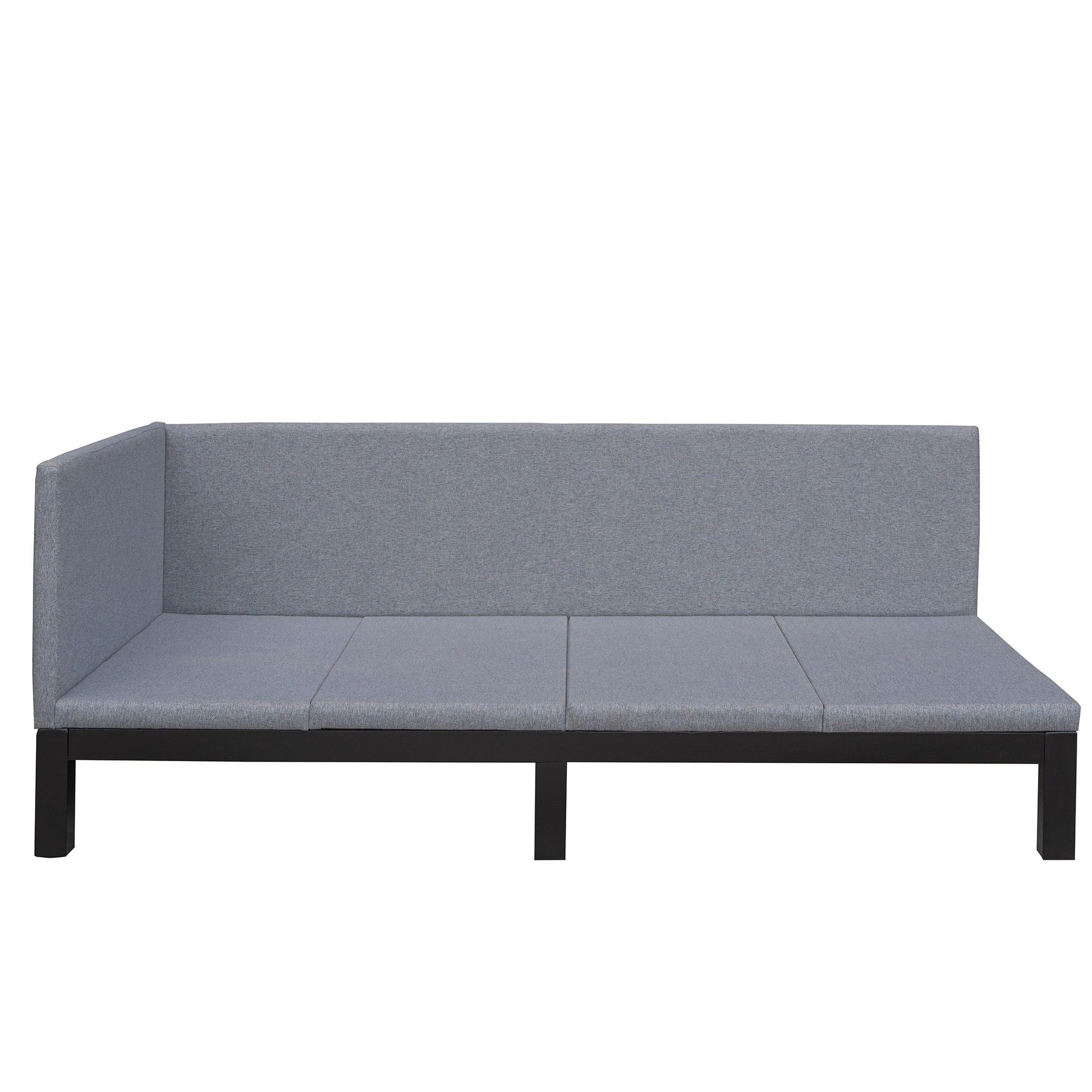 Yiekholo LL-W-0344AAE Gray Twin Upholstered Daybed Bed