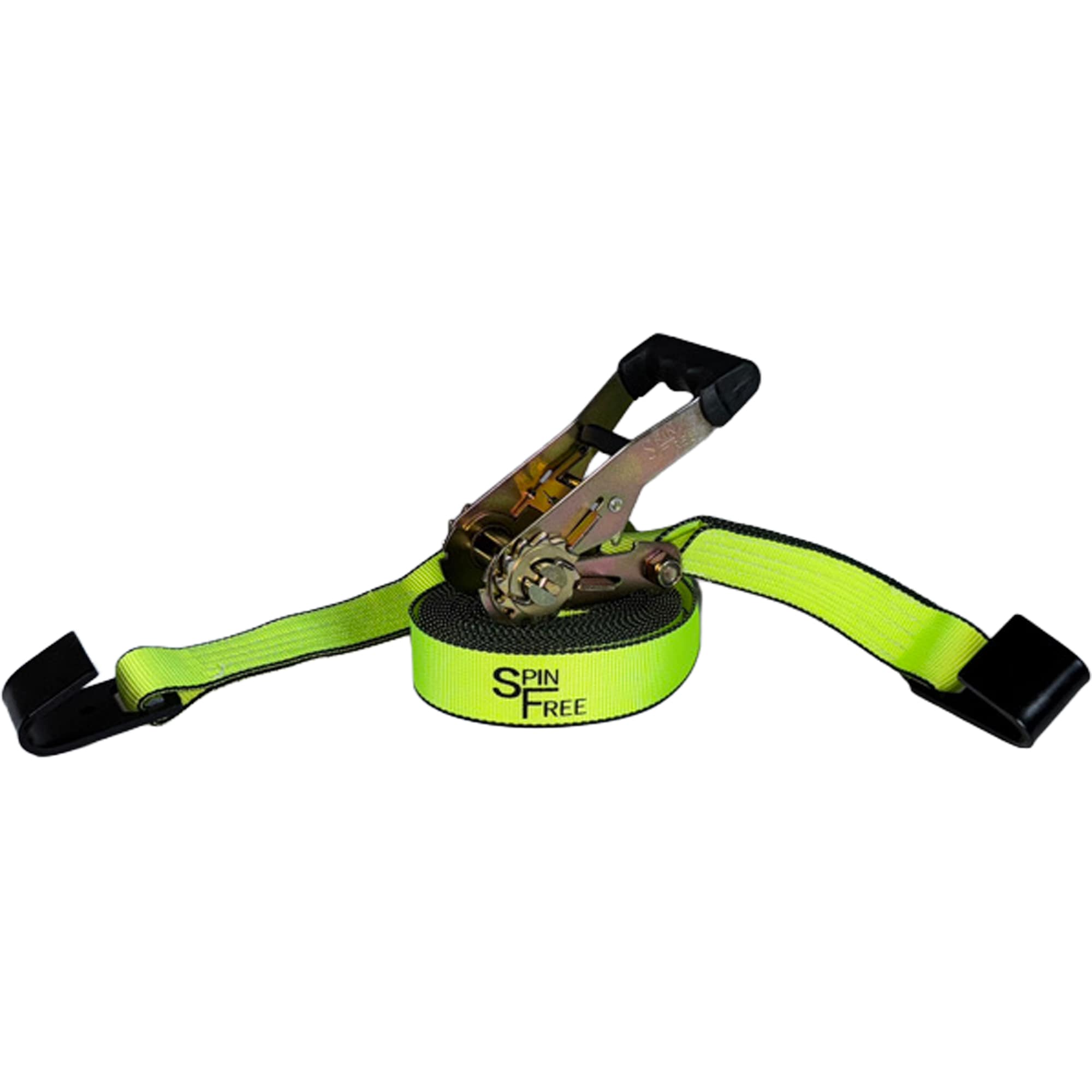 The Ratchet Depot 1-1/5-in x 20-ft Spin Free Ratchet Strap 6,000-lb Break Strength High Visibility #SF-RGH3620FH-1PK