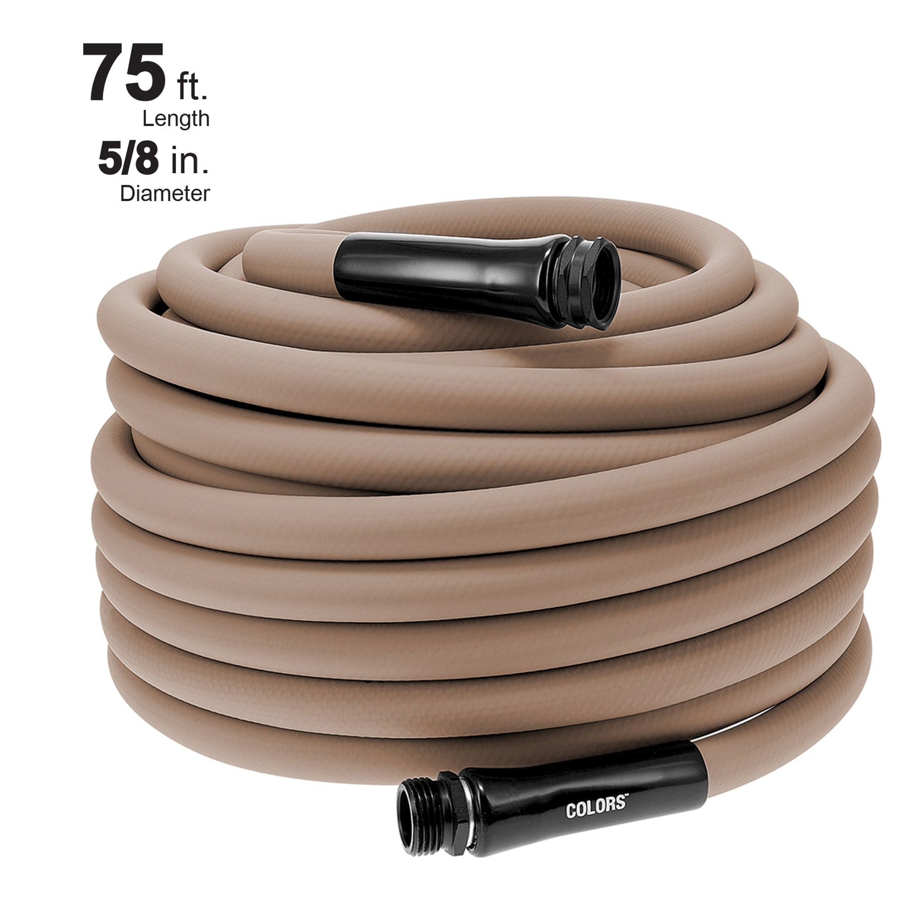 Flexzilla HFZC575BR-E COLORS 5/8-in x 75-ft Premium -Duty Kink Free Hybrid polymer Brown Hose