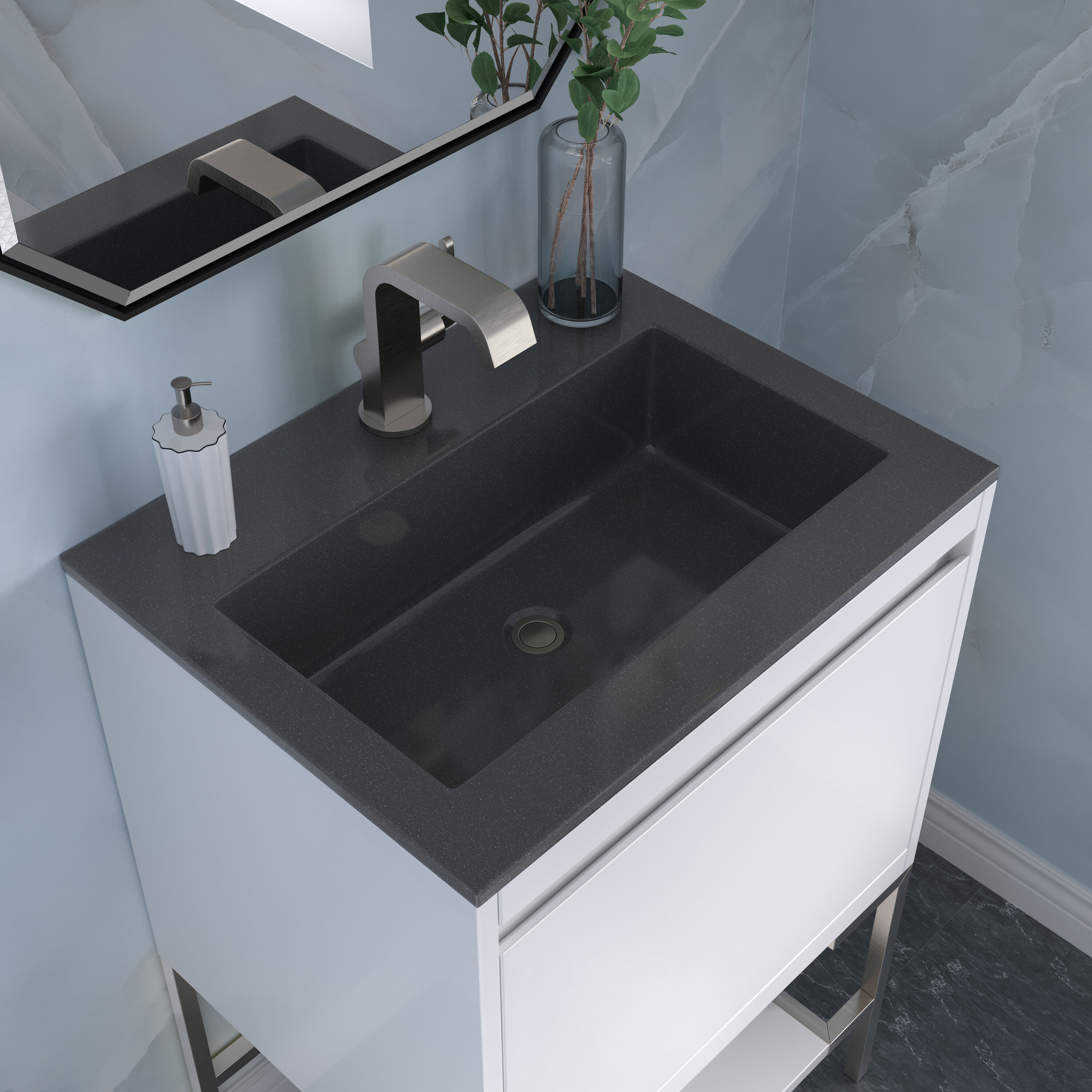 James Martin Vanities 805-V23.6-GW-BN-CH Bath-Vanity-Combo - View #6