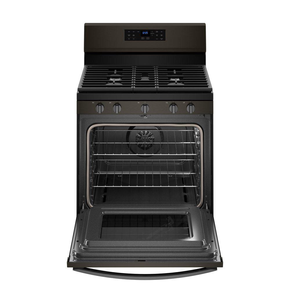 Whirlpool 30-in 5 Burners 5-cu Ft Self-Cleaning Convection Oven ...