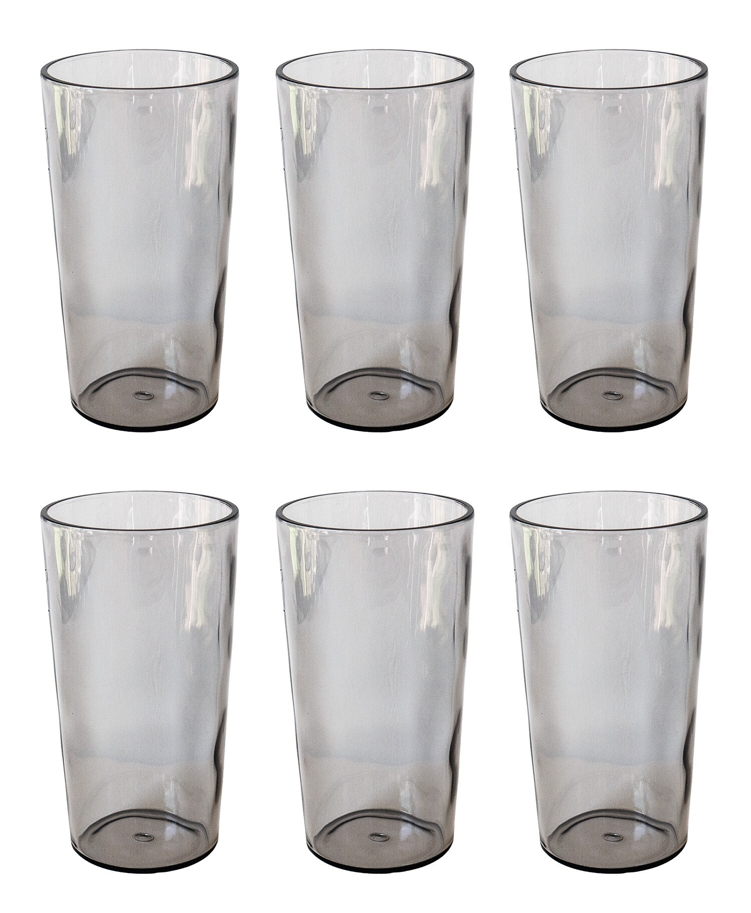 TarHong Rustic Acrylic Drinking Glass - Light Gray - 23 oz - Set of 6