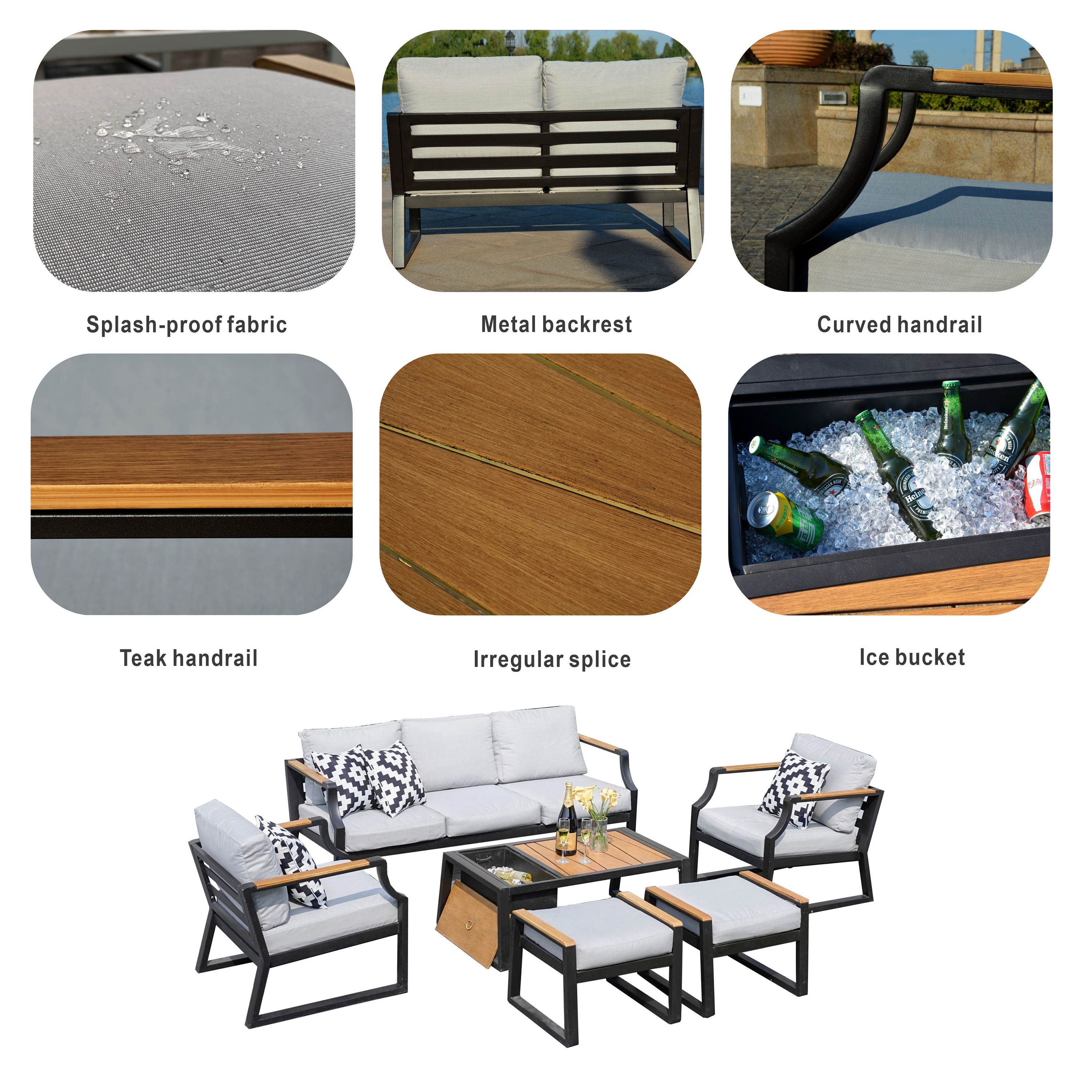 Moda Furnishings MOS-2103-B Patio-Conversation-Sets - View #9