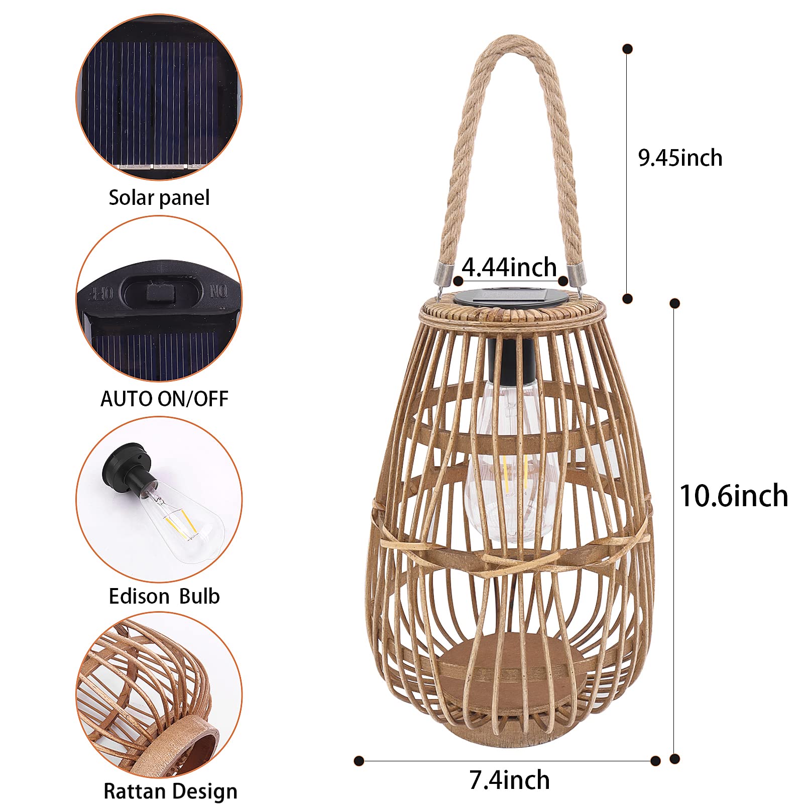 Phewnyzo LPW0814W303 Outdoor-Decorative-Lanterns - View #3