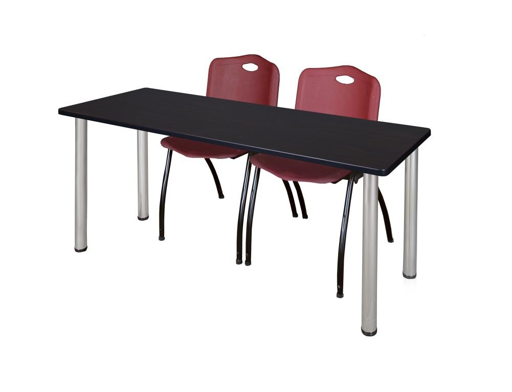 Regency MT7224MWBPCM47BY Training Brown 4-Person Training Table (72-in W x 29-in H)
