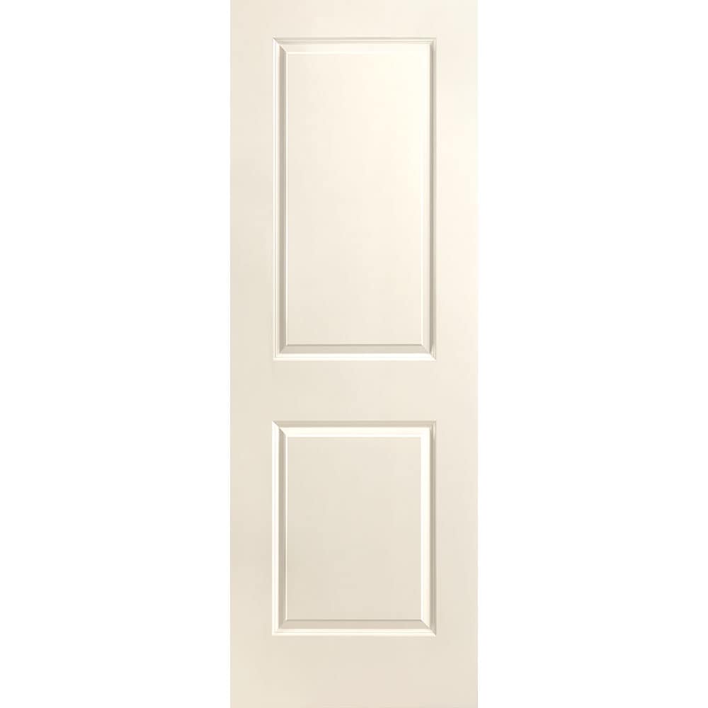 Masonite 1315979 Traditional 28-in x 80-in Moonglow 2-panel square Smooth Solid core Prefinished Molded composite Slab Door