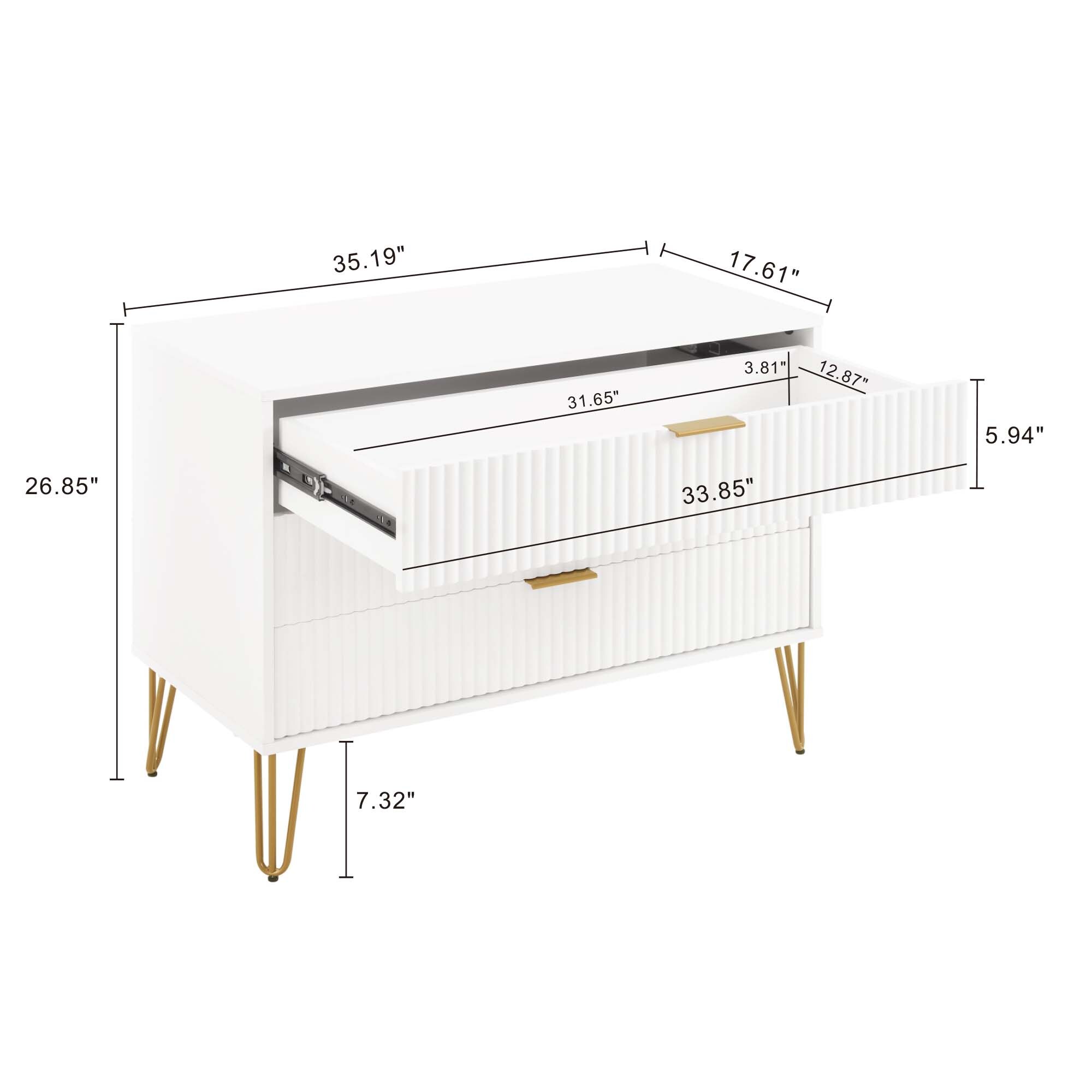 Manhattan Comfort DR001-WH dressers - View #3