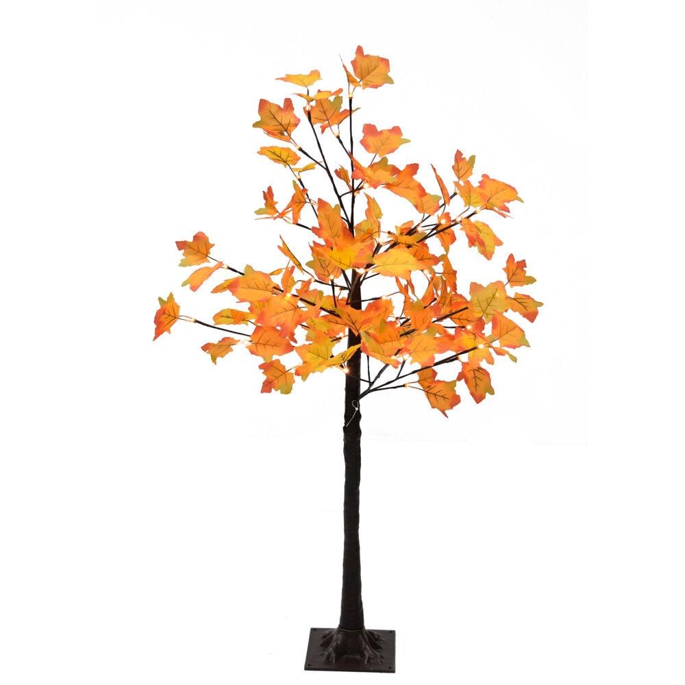 Fraser Hill Farm FFHVPTA048-5HV 48-in Lighted Leaves Yard Stake Sculpture