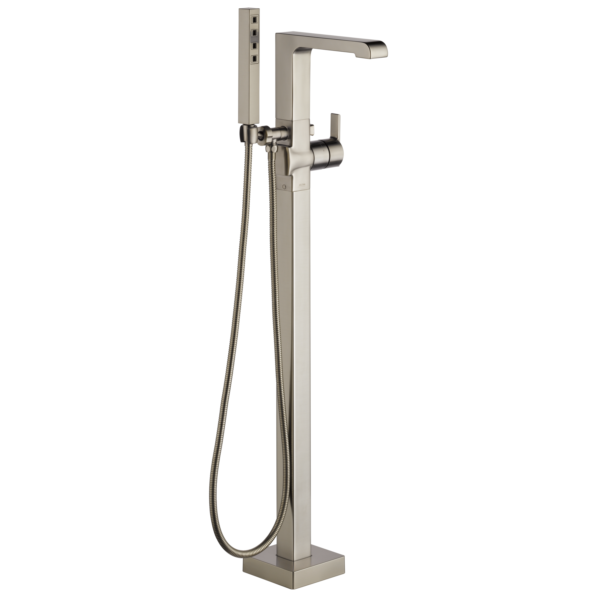 Delta T4767-SSFL Ara Stainless 1-handle Freestanding Low-arc Bathtub Faucet with Hand Shower