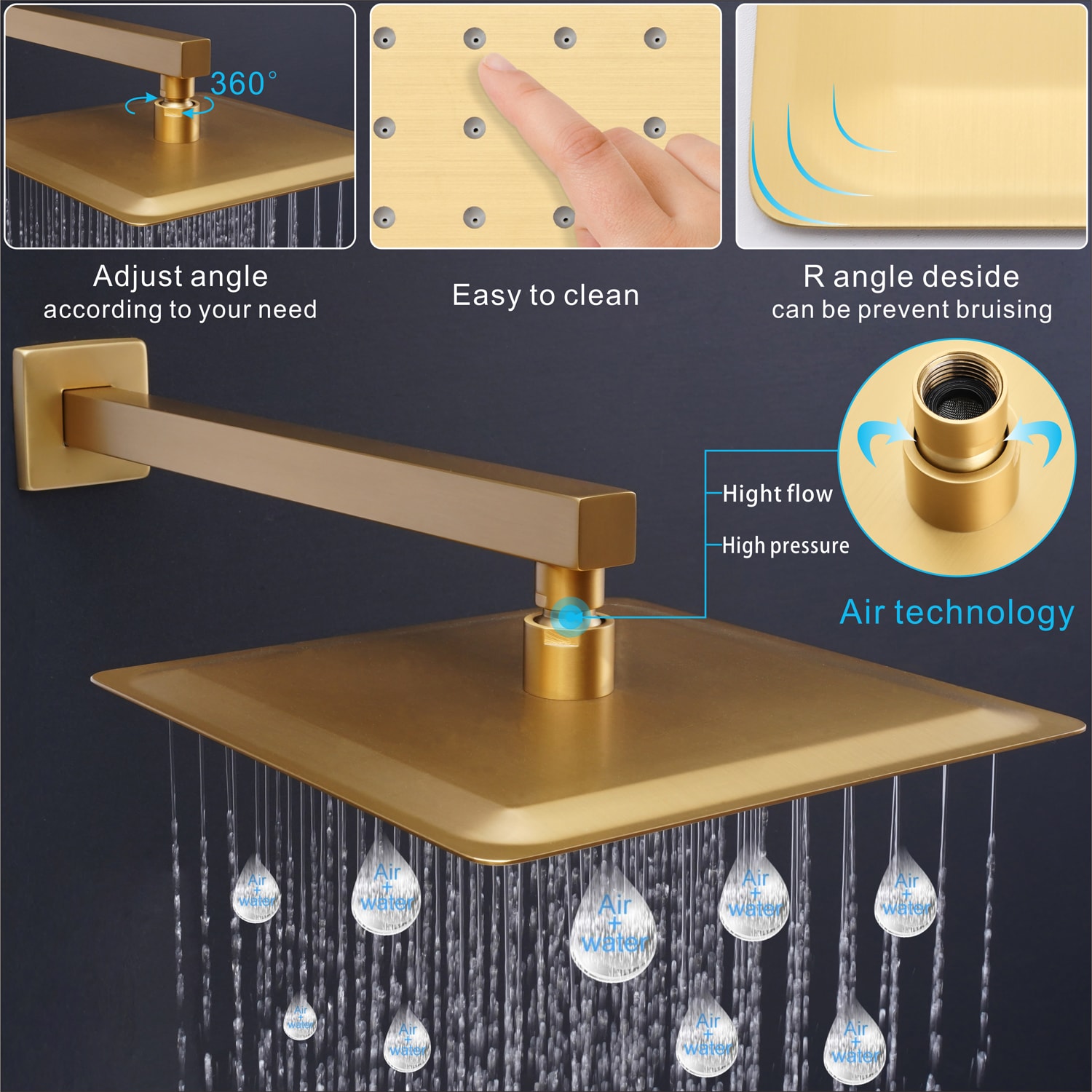 Pouuin PD-400S Showerhead-Bar-Panels - View #4