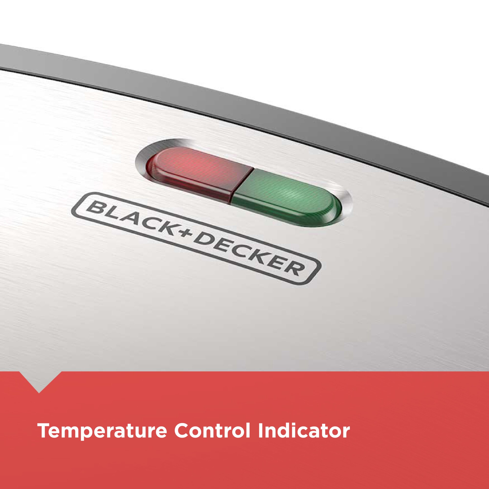 BLACK+DECKER Non-Stick Temperature Controlled 8 Serving Black
