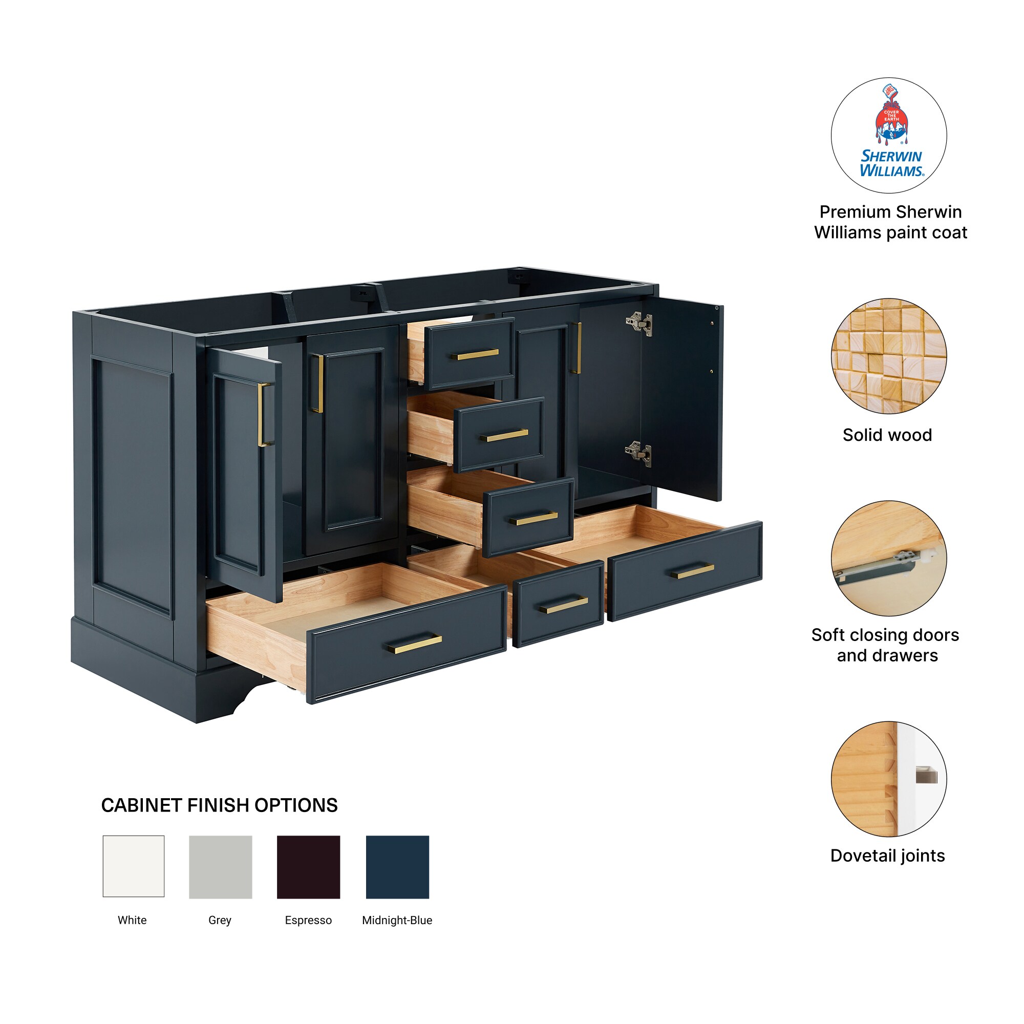 ARIEL M060D-BC-MNB vanities - View #8