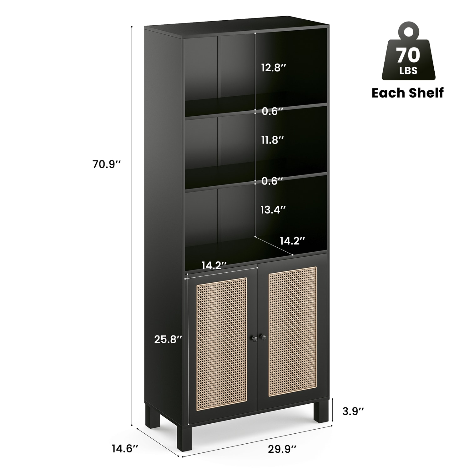 GZMR GZ-HW60186CF bookcases - View #4