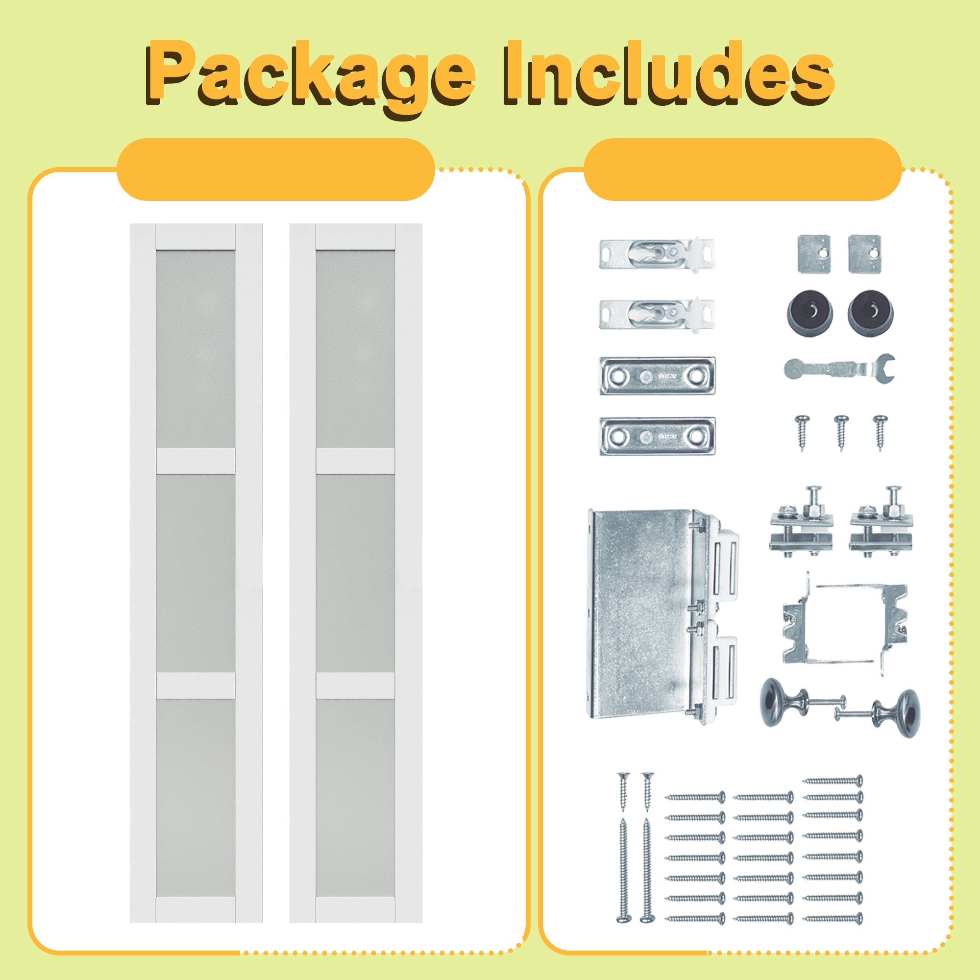 JUJUBON IN-CD-PIPV-3L-36 Bifold-Sliding-Closet-Doors - View #5