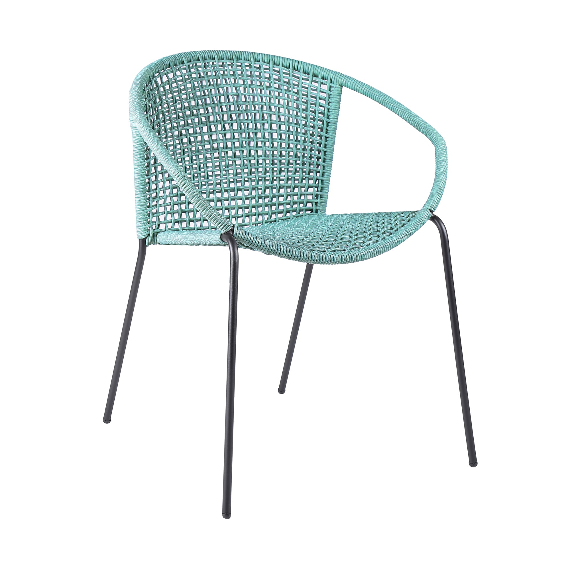 Armen Living LCSNSIWSB Set of 2 Contemporary/Modern Polyester Upholstered Dining Side Chair (Metal Frame)