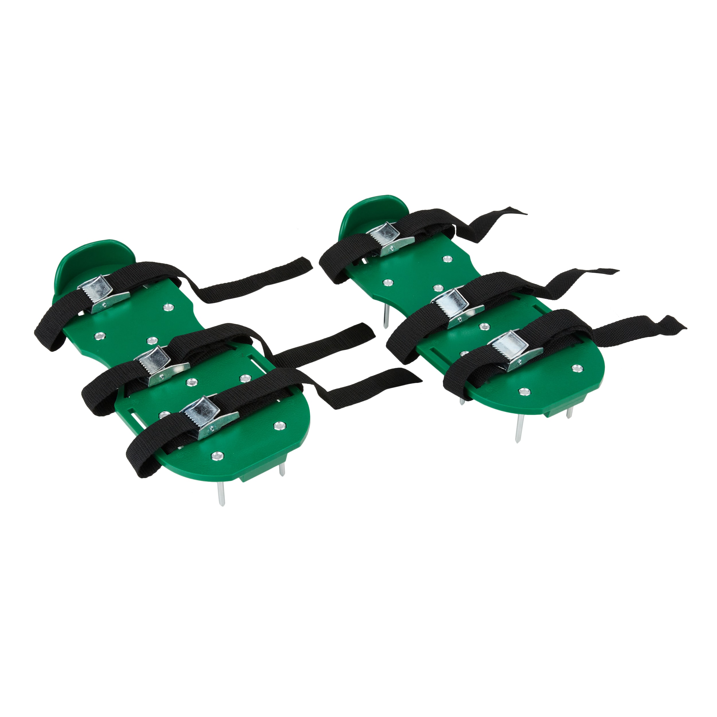 Envy Green Lawn Aerator Shoes Ready-to-Use Pre-Assembled One-Size-Fits-All Gardening Shoes Lawn Aerator with X-Strap Lawn Aerator Spike Shoes for