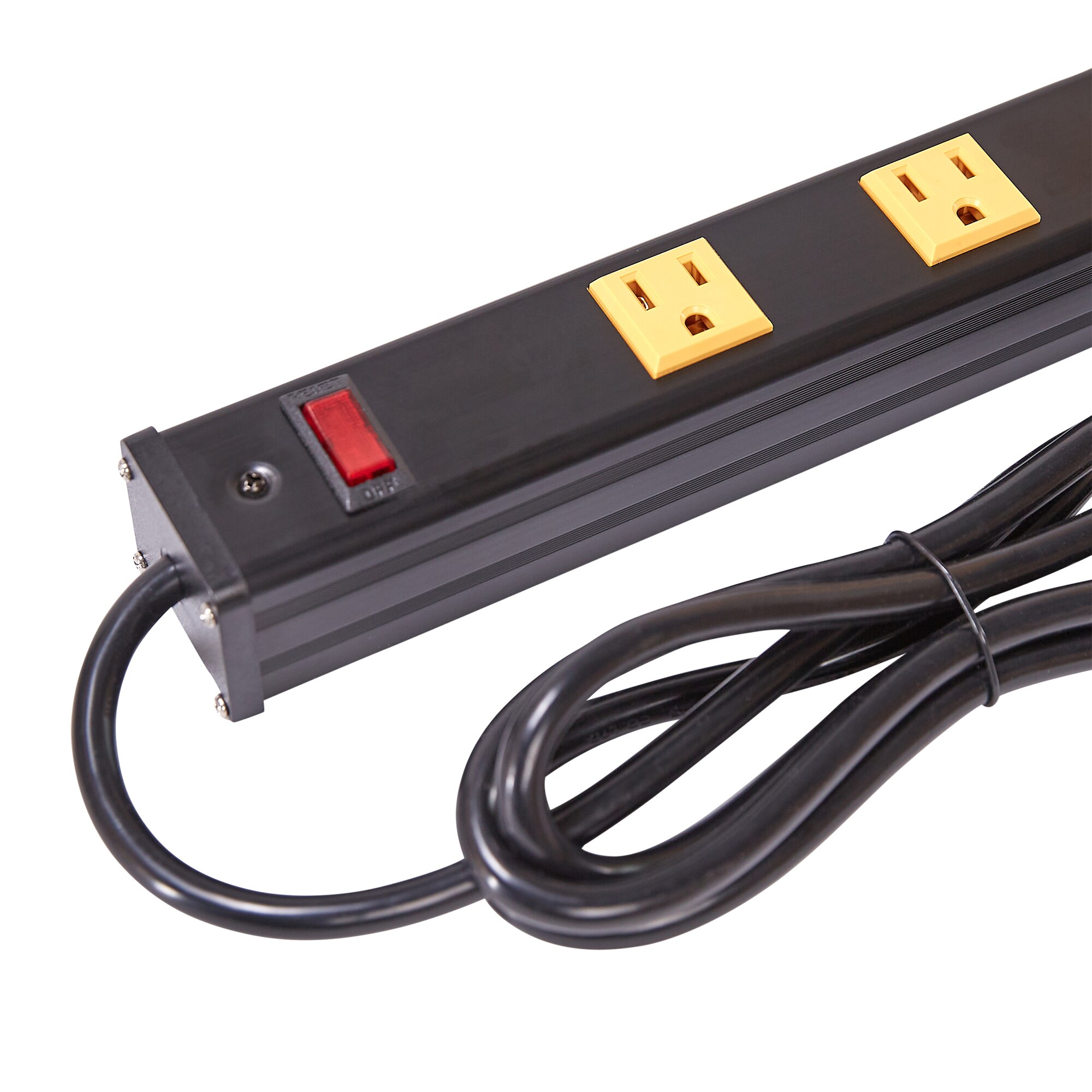 Utilitech 6-ft 10-Outlet Indoor Black Power Strip