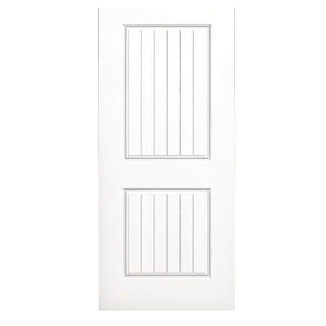 ReliaBilt Corvado 32-in x 80-in Snow Storm 2-Panel Square Hollow Core Prefinished Molded Composite Slab Door ReliaBilt Corvado 32-in x 80-in Snow Storm 2-Panel Square Hollow Core Prefinished Molded Composite Slab Door