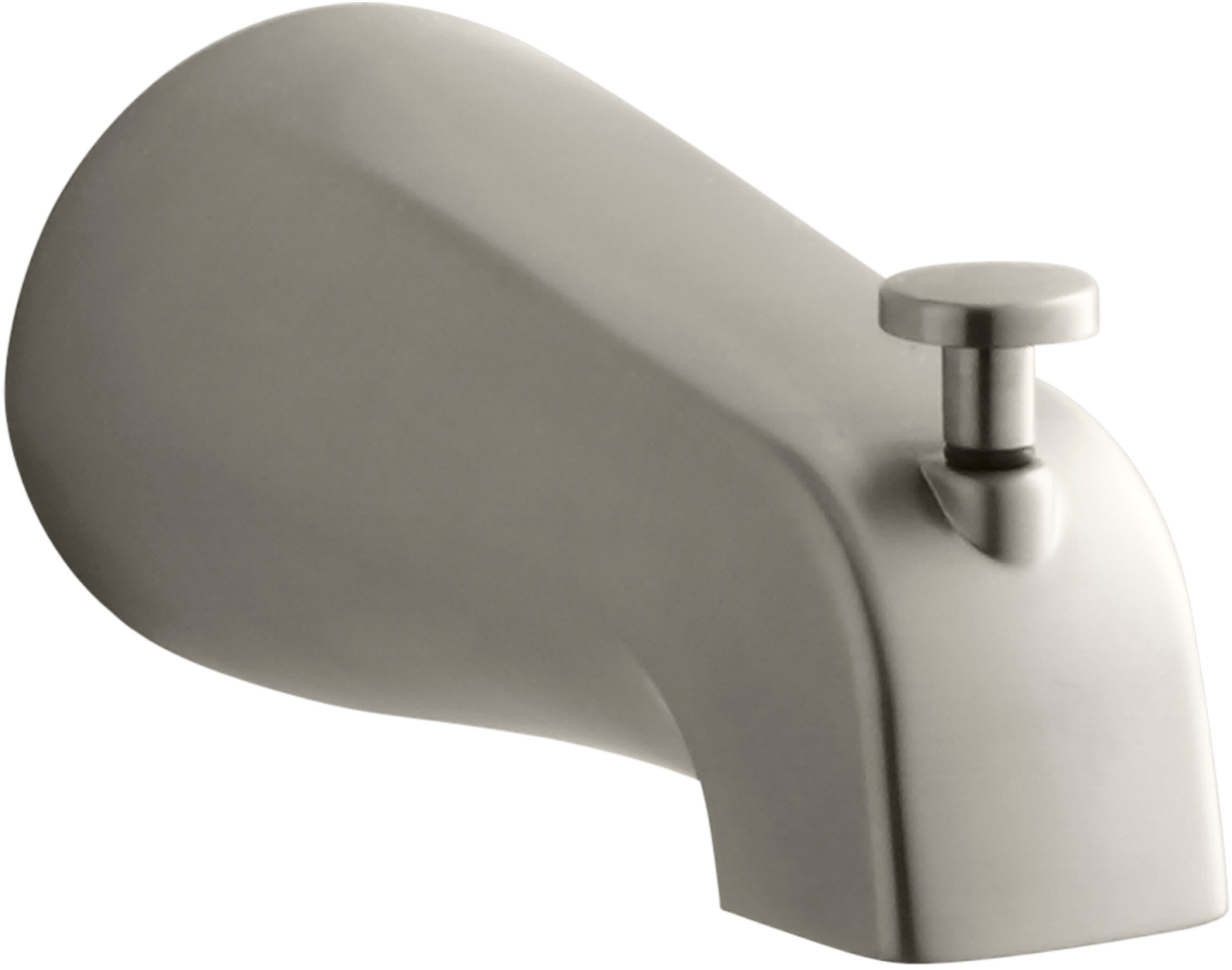 Devonshire Universal Fit Nickel Diverter Wall-Mounted Bath Spout