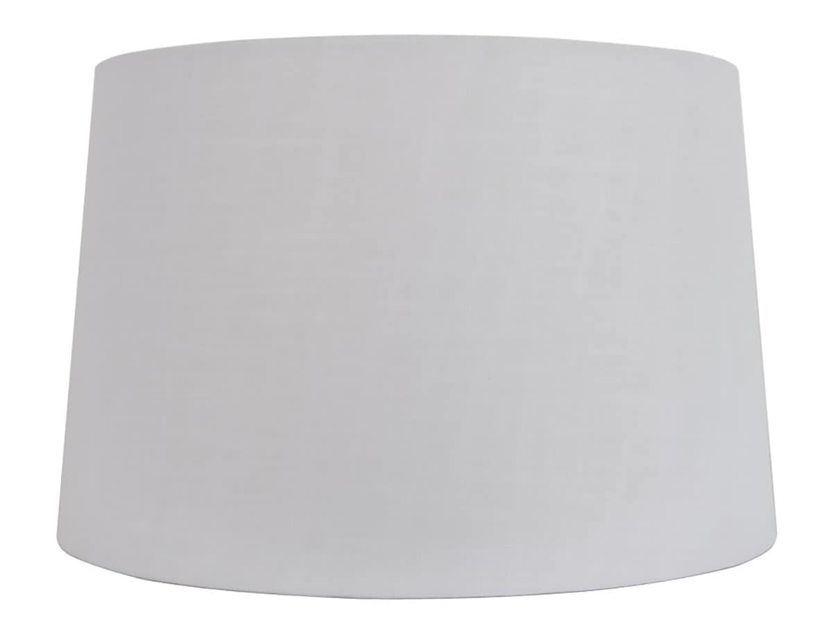 White Linen Fabric Drum Lamp Shade, Tall Drum Lamp Shade Burlapan