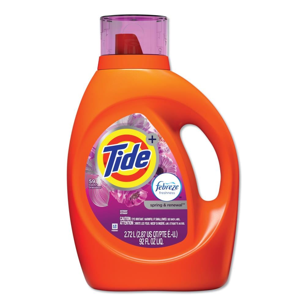 Tide Plus Febreze 92-fl oz Spring and Renewal HE Laundry Detergent in the  Laundry Detergent department at 