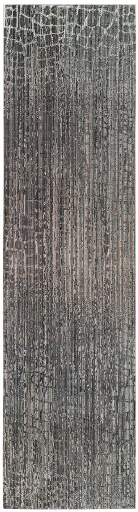 Safavieh VAL204C-212 Valencia Tami 2 x 12 (ft) Loomed Polyester Gray/Multi Rectangular Indoor Abstract Runner rug