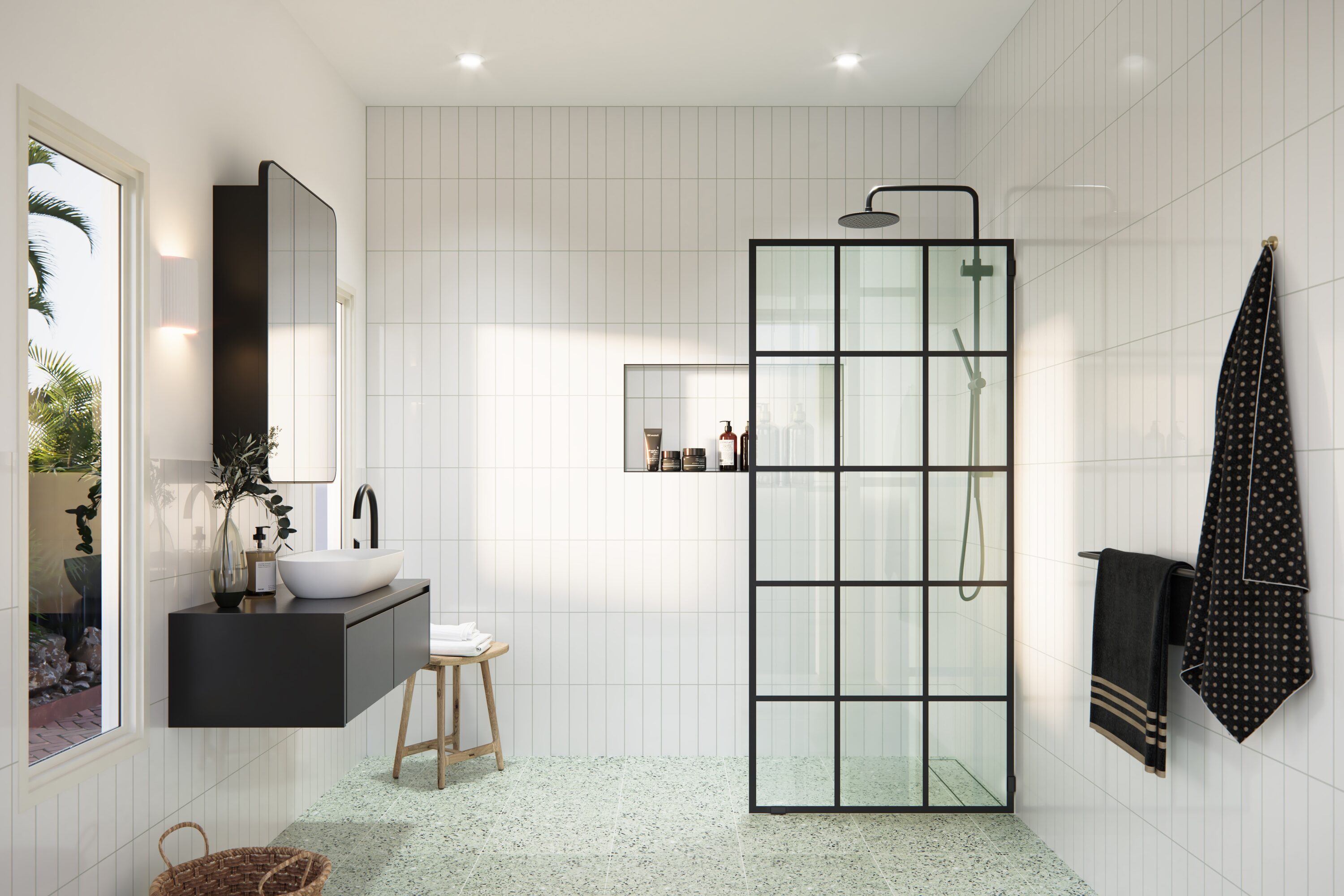 Glass Warehouse GW-FSS-36-MB Shower-Doors - View #3