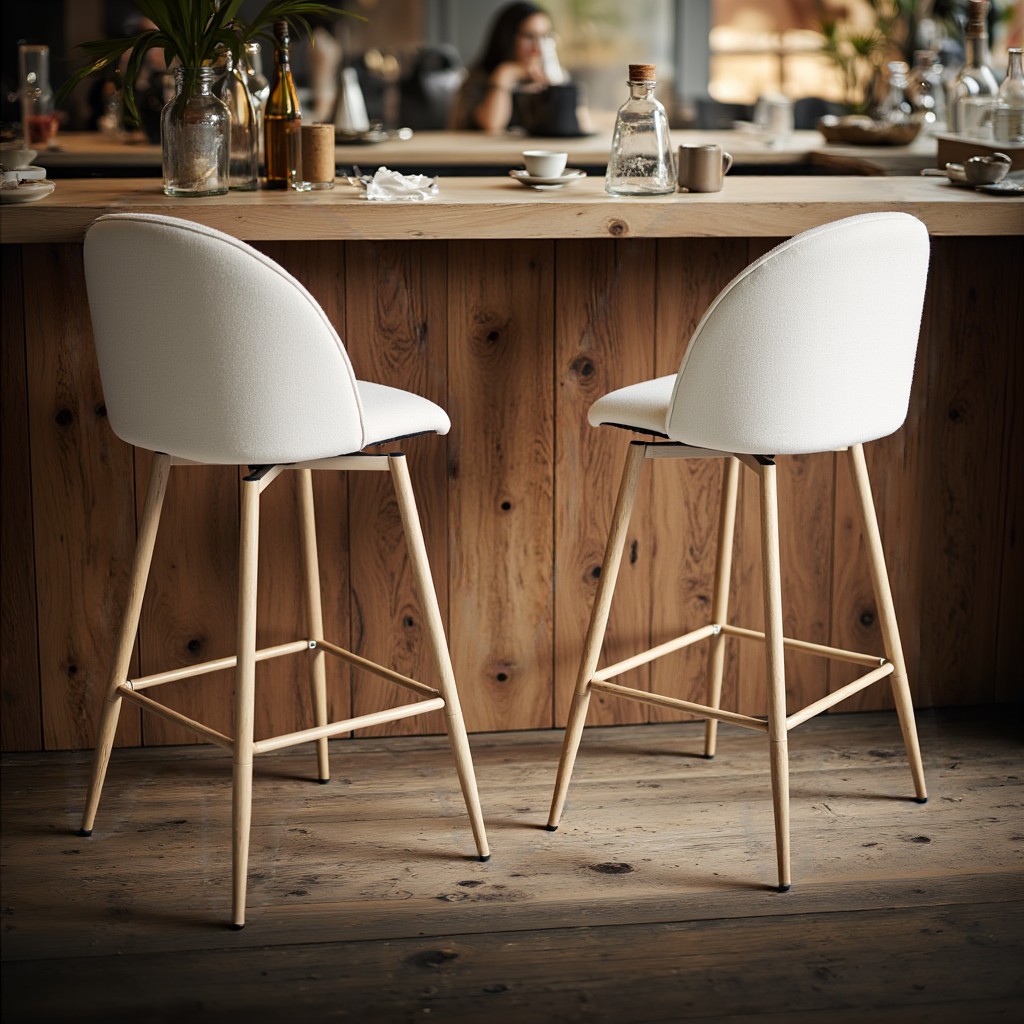 Homy Casa HASEEB BEIGE 2 stools - View #4
