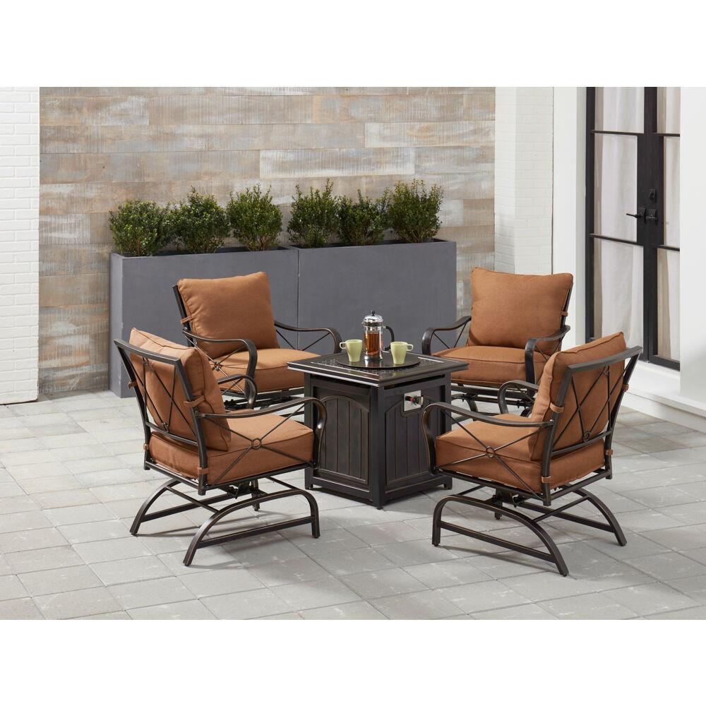 Hanover SUMMRNGHT5PCFPSQ Patio-Conversation-Sets - View #11