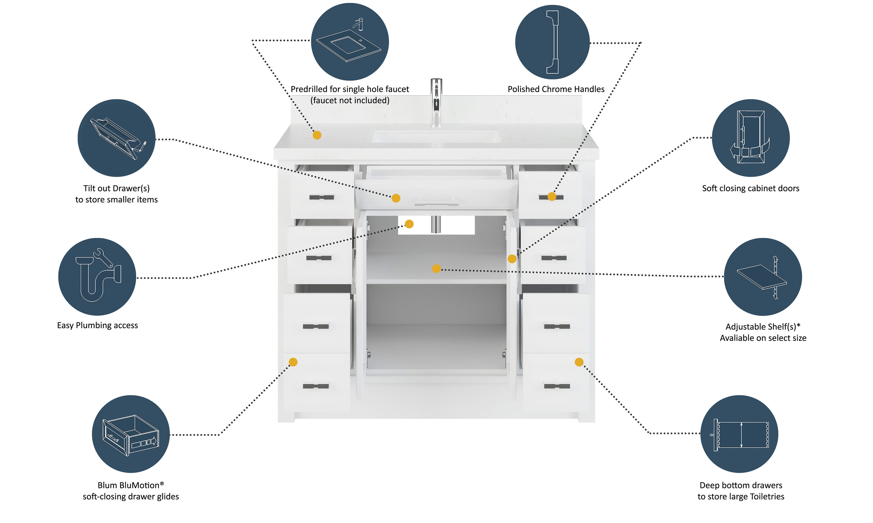 Spa Bathe CA42WH Bath-Vanity-Combo - View #10