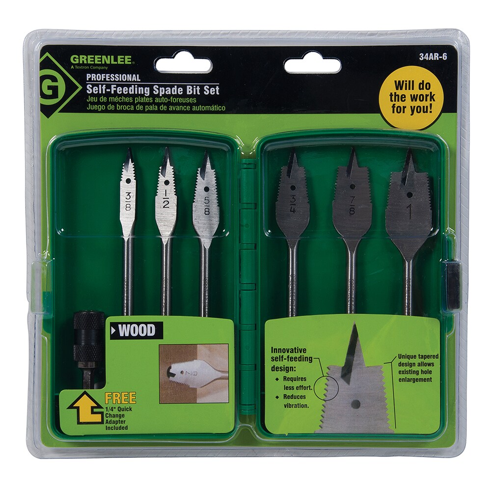 Greenlee 7 Piece X 6 In Woodboring Self Feed Drill Bit Set In The