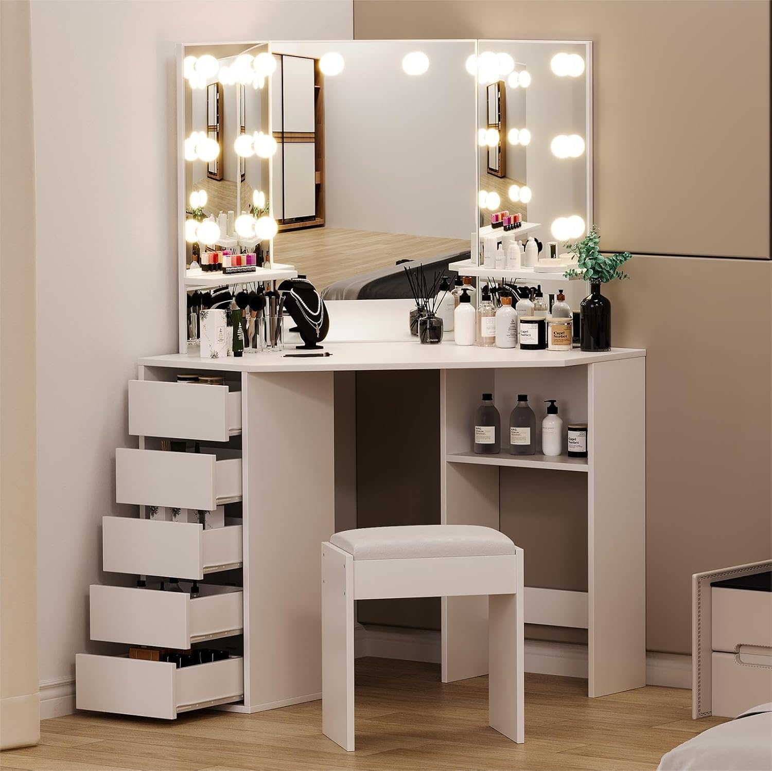 Qeetex SUN-VAM-1EN2SKE5 Bedroom-Vanities - View #2