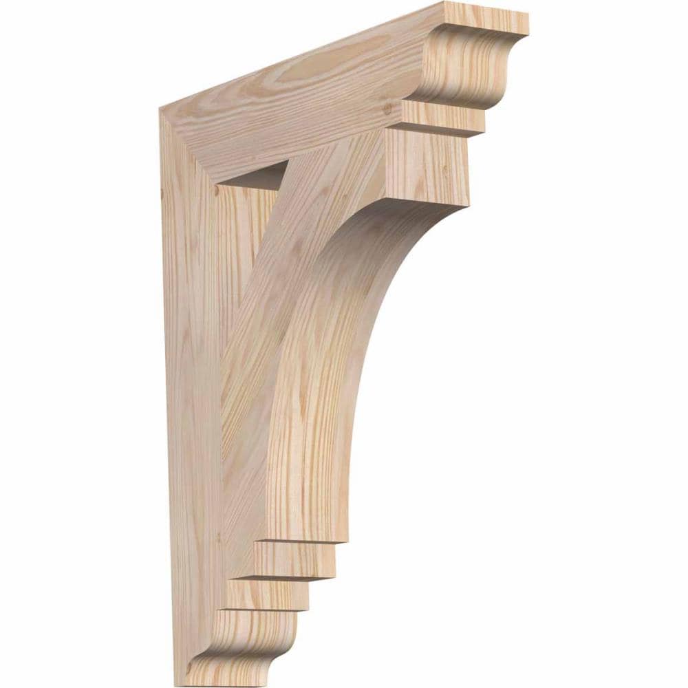 Ekena Millwork BKT04X18X22IMP01SDF Imperial traditional smooth 3-1/2-in x 18-in x 22-in Douglas fir Brown Wood Standard bracket
