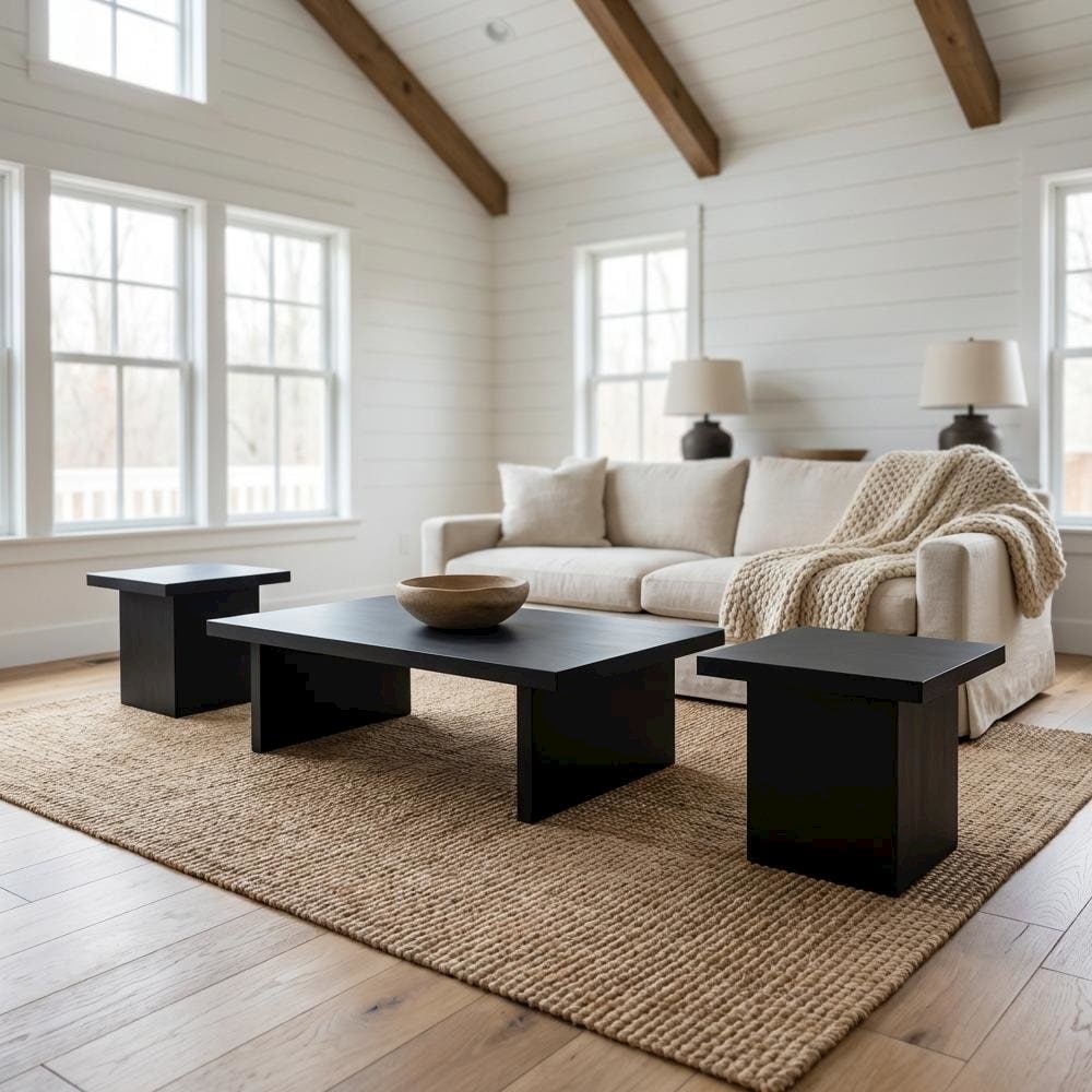 FurniFact BO3942134WHT Accent-Table-Sets - View #2