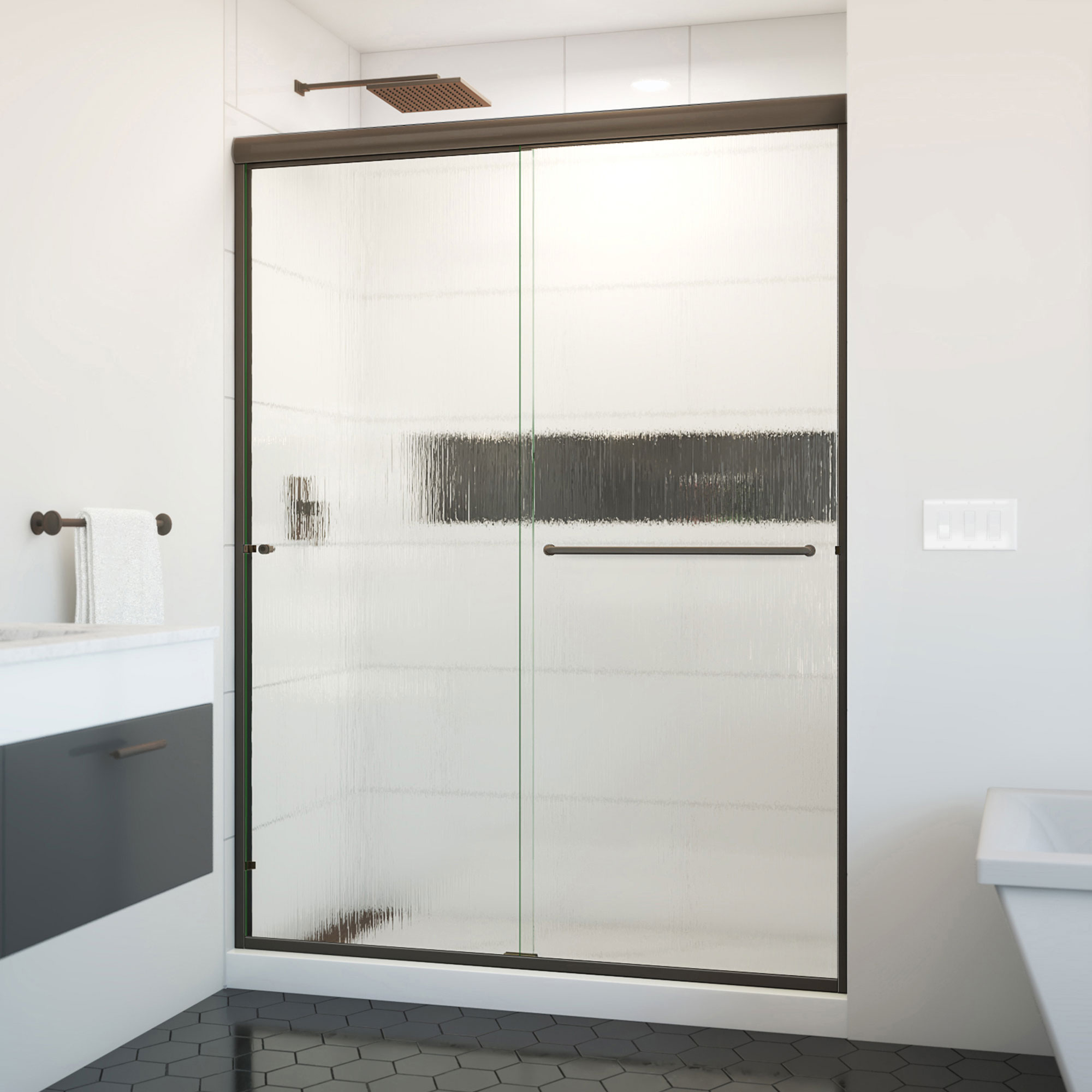Arizona Shower Door ES16080AOBRNR Shower-Doors - View #6