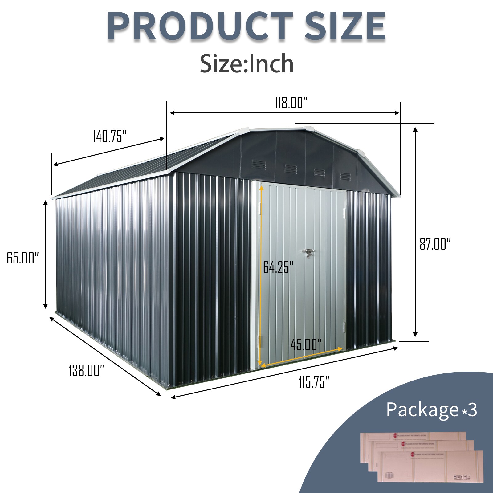 Xspracer ML-OS540WS Metal-Storage-Buildings-Sheds - View #2