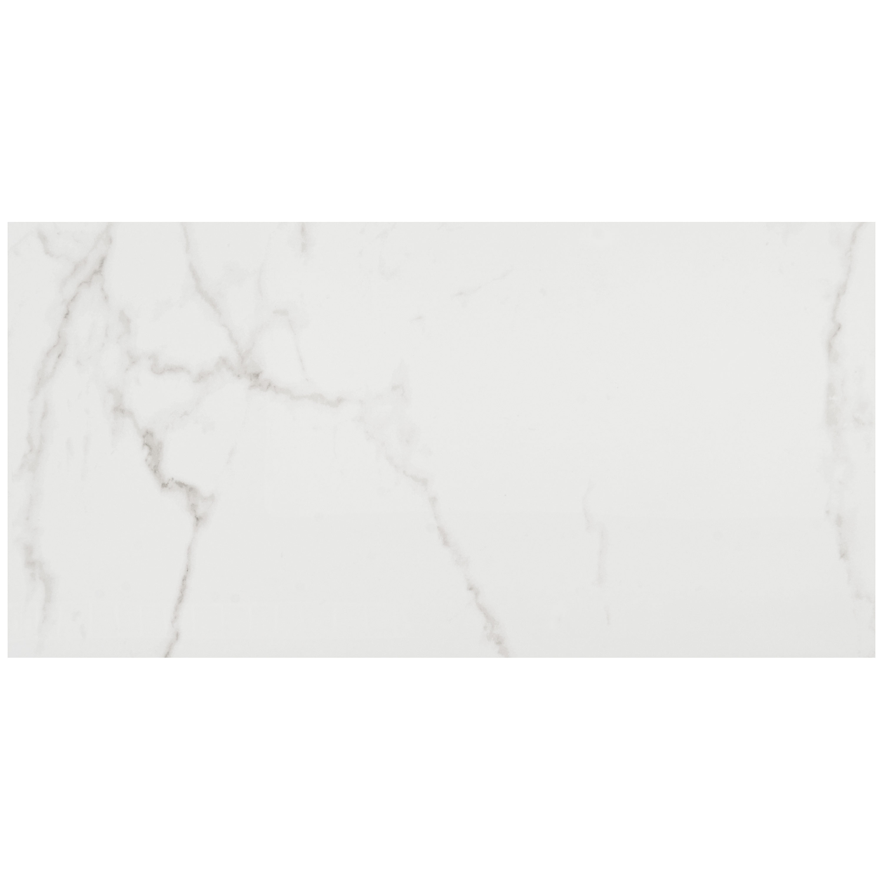 Artmore Tile EXT3RD106704 Sample- Enigma Statuario Venato 4-in x 8-in Polished Porcelain Marble Look Floor and Wall Tile