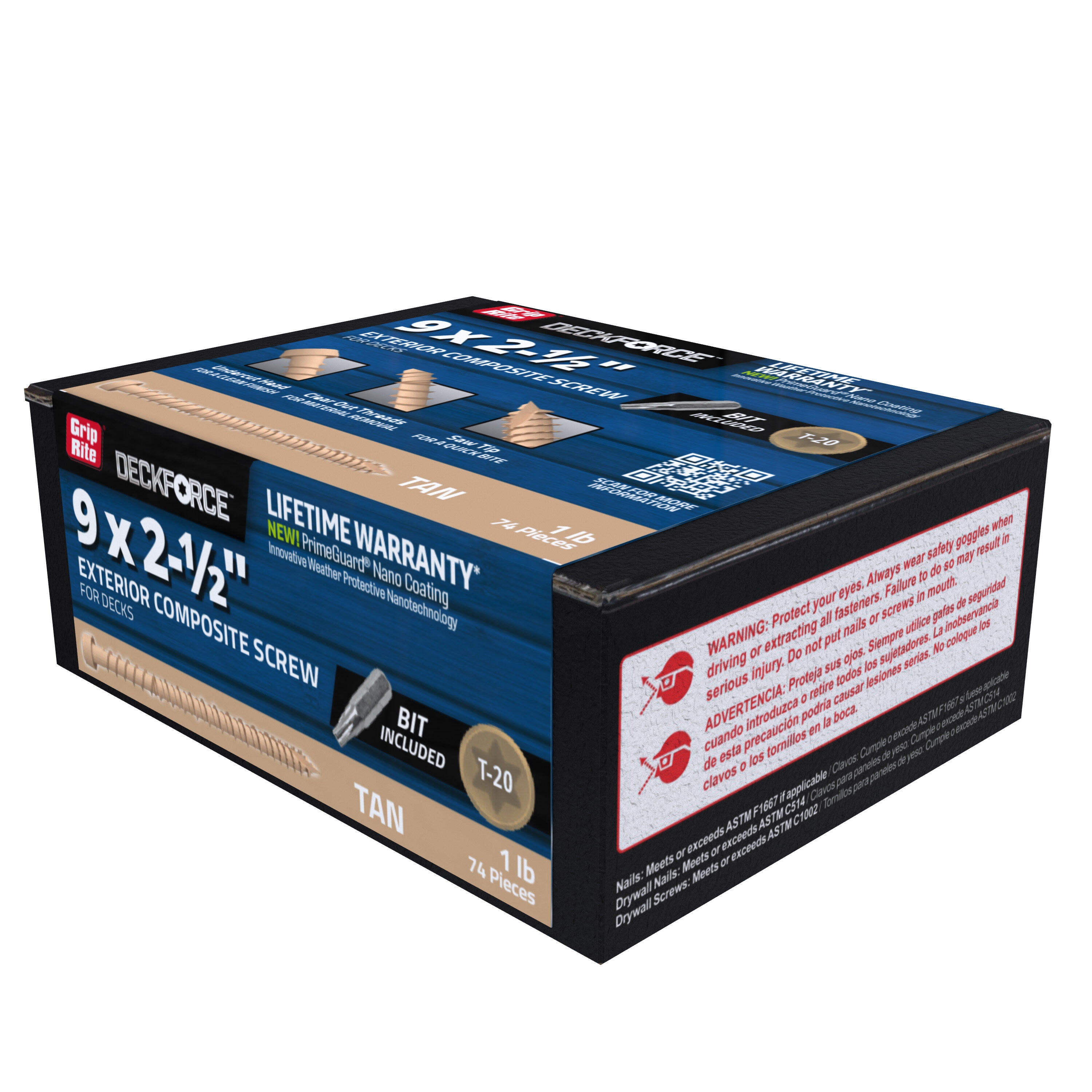 DeckForce by Grip Rite GRDFCS212GCD1 Deck-Screws - View #7