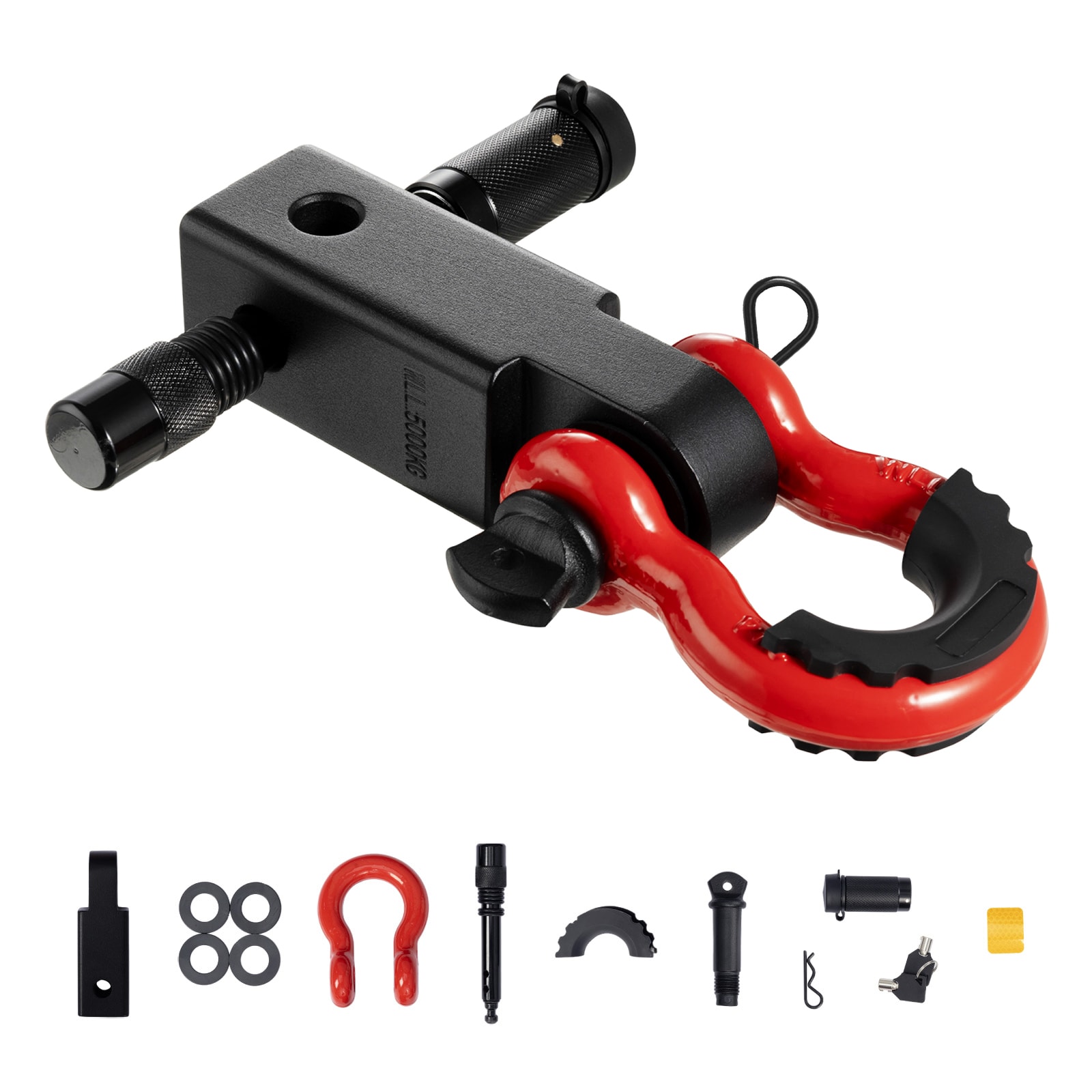 SVOPES Hitch Receiver Shackle. 66000 lbs Capacity. 2inch Receiver Compatible. D-Ring Shackle and Trailer Hitch Lock Pin. Durable Towing Equipment for Trucks. Jeeps. Off-Road Vehicles #SVOPESZJHJG2I08826V0